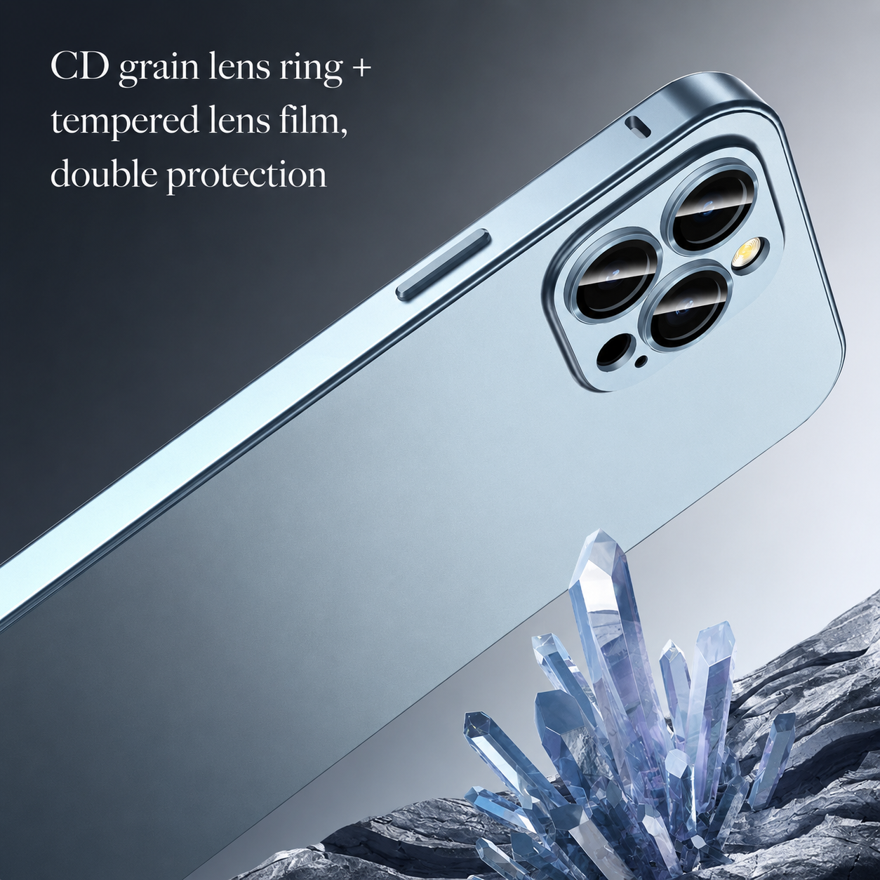 Premium Luxury iPhone Case Aluminum Alloy Frame PC Back Cover Shockproof Camera Protection Slim Lightweight Protective Durable Design Finish