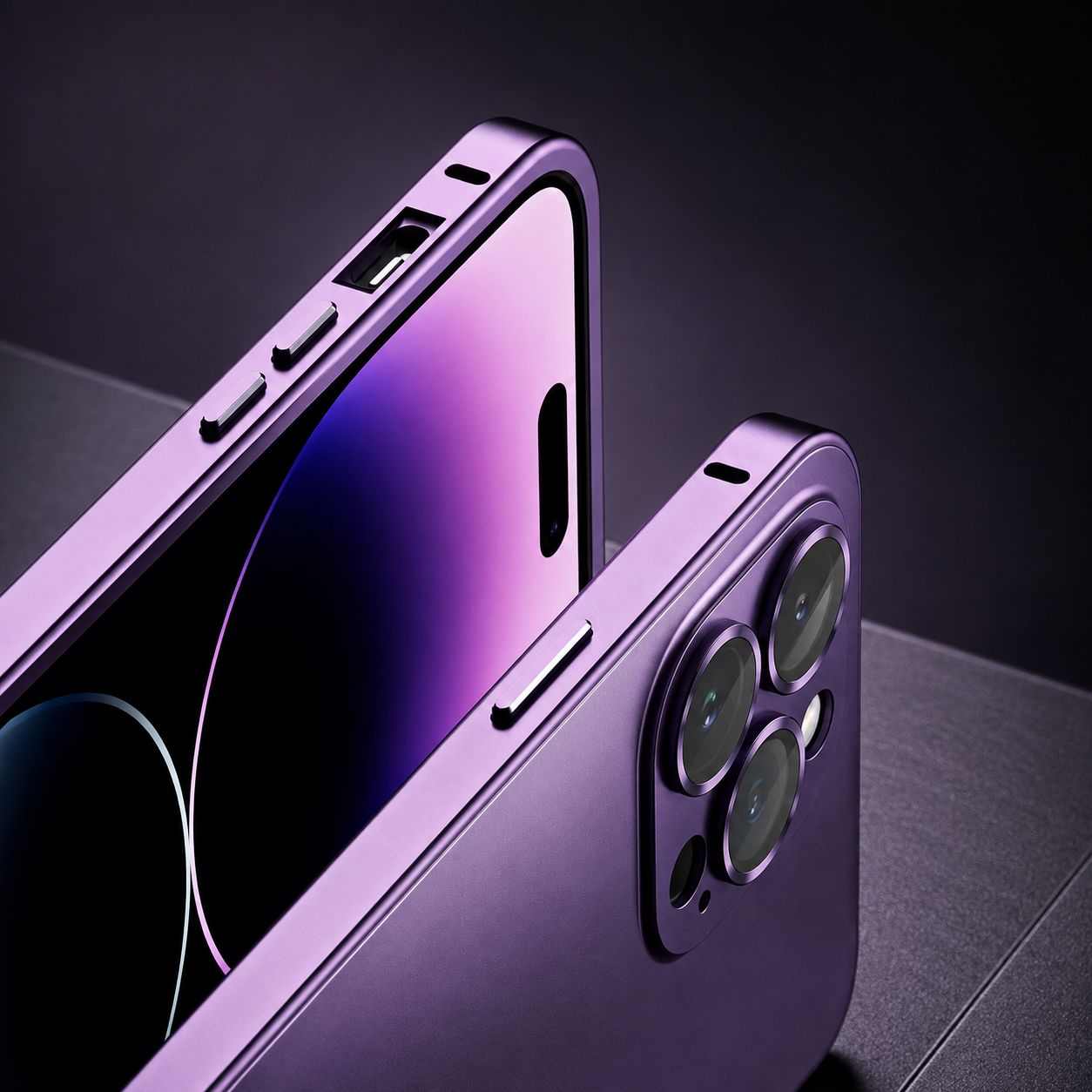 Premium Luxury iPhone Case Aluminum Alloy Frame PC Back Cover Shockproof Camera Protection Slim Lightweight Protective Durable Design Finish