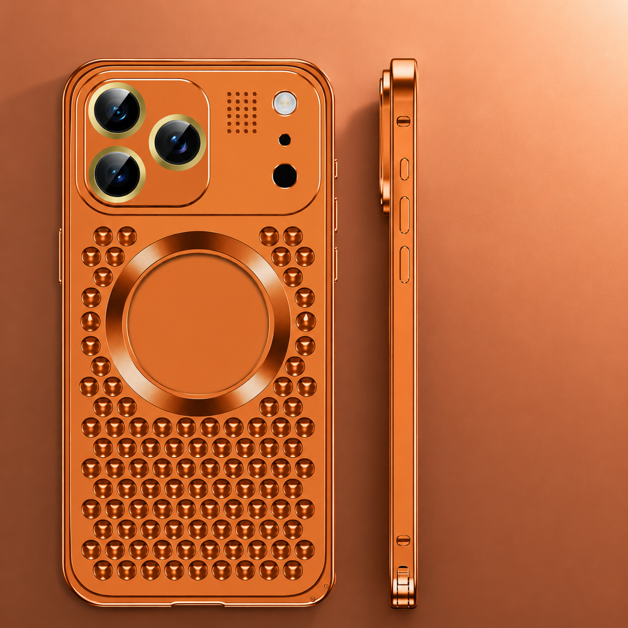 Premium Luxury iPhone Case Aluminum Alloy Magnetic Cover Heat Dissipation Metal Frame Camera Lens Guard Anti Fall Protective Durable Design Build