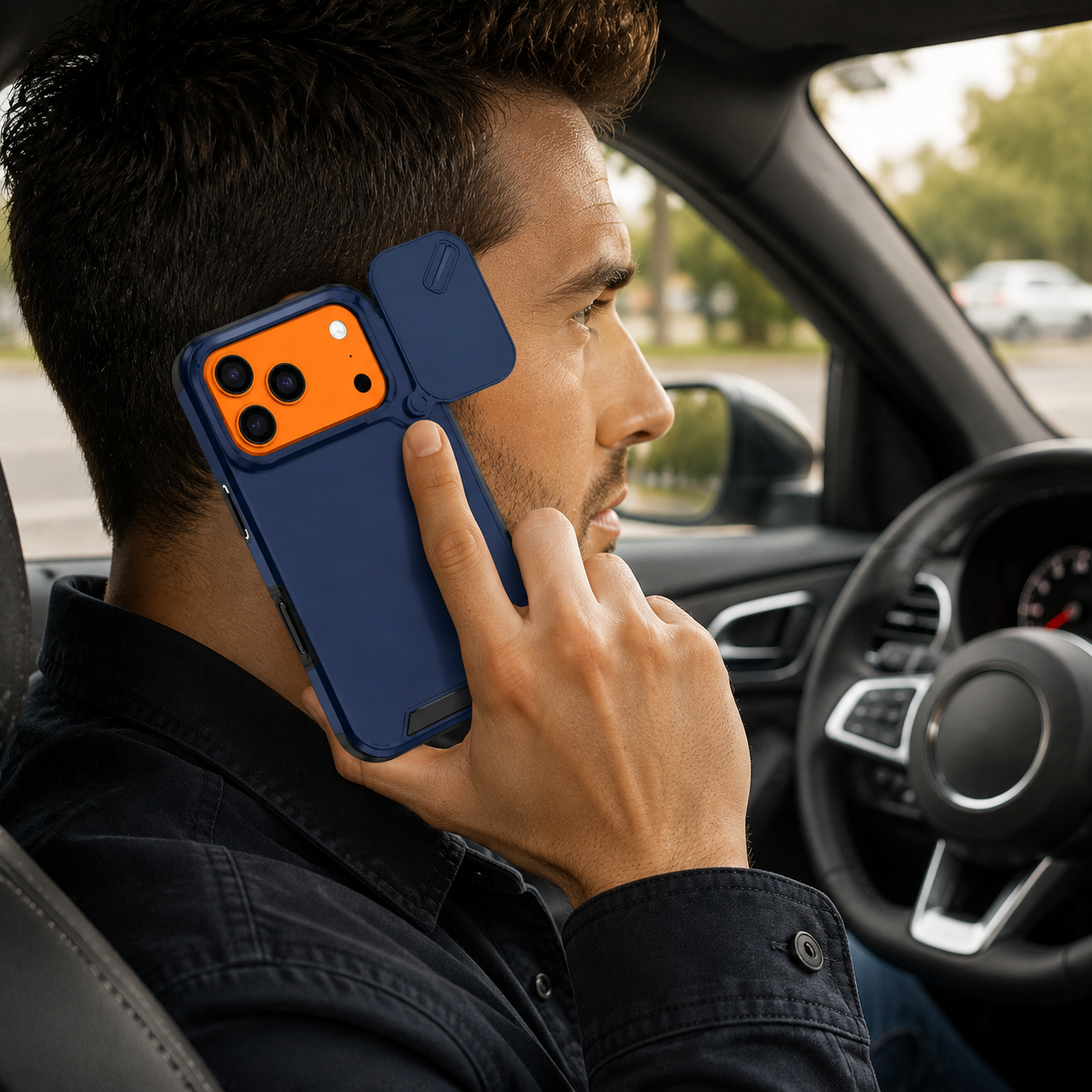 Premium Luxury iPhone Case Anti Collision Shockproof Slide Camera Cover PC TPU Dual Layer Anti Scratch Protective Durable Rugged Design Full Coverage