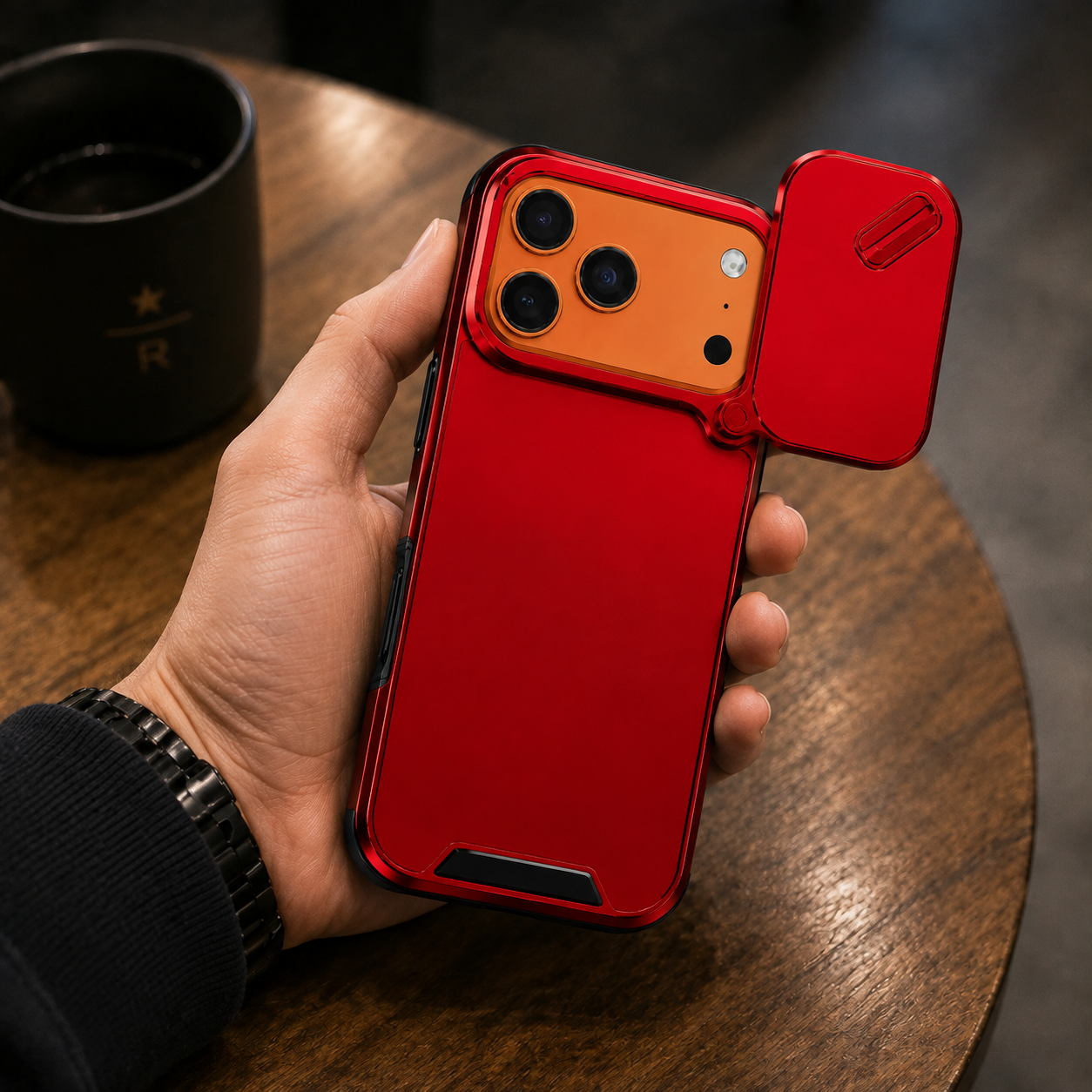 Premium Luxury iPhone Case Anti Collision Shockproof Slide Camera Cover PC TPU Dual Layer Anti Scratch Protective Durable Rugged Design Full Coverage