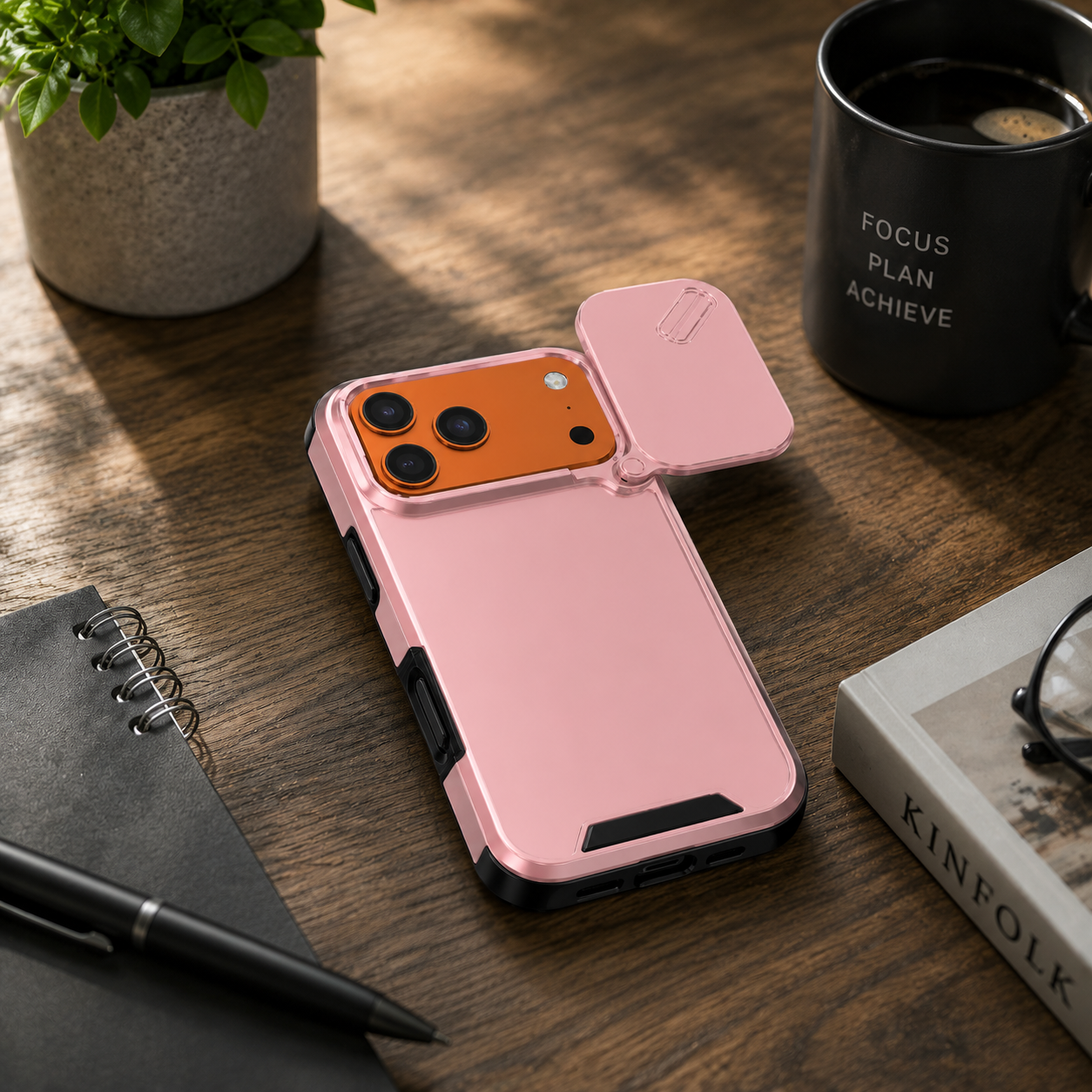 Premium Luxury iPhone Case Anti Collision Shockproof Slide Camera Cover PC TPU Dual Layer Anti Scratch Protective Durable Rugged Design Full Coverage