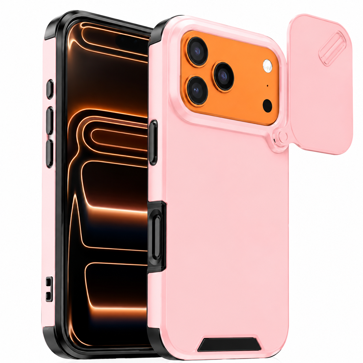 Premium Luxury iPhone Case Anti Collision Shockproof Slide Camera Cover PC TPU Dual Layer Anti Scratch Protective Durable Rugged Design Full Coverage