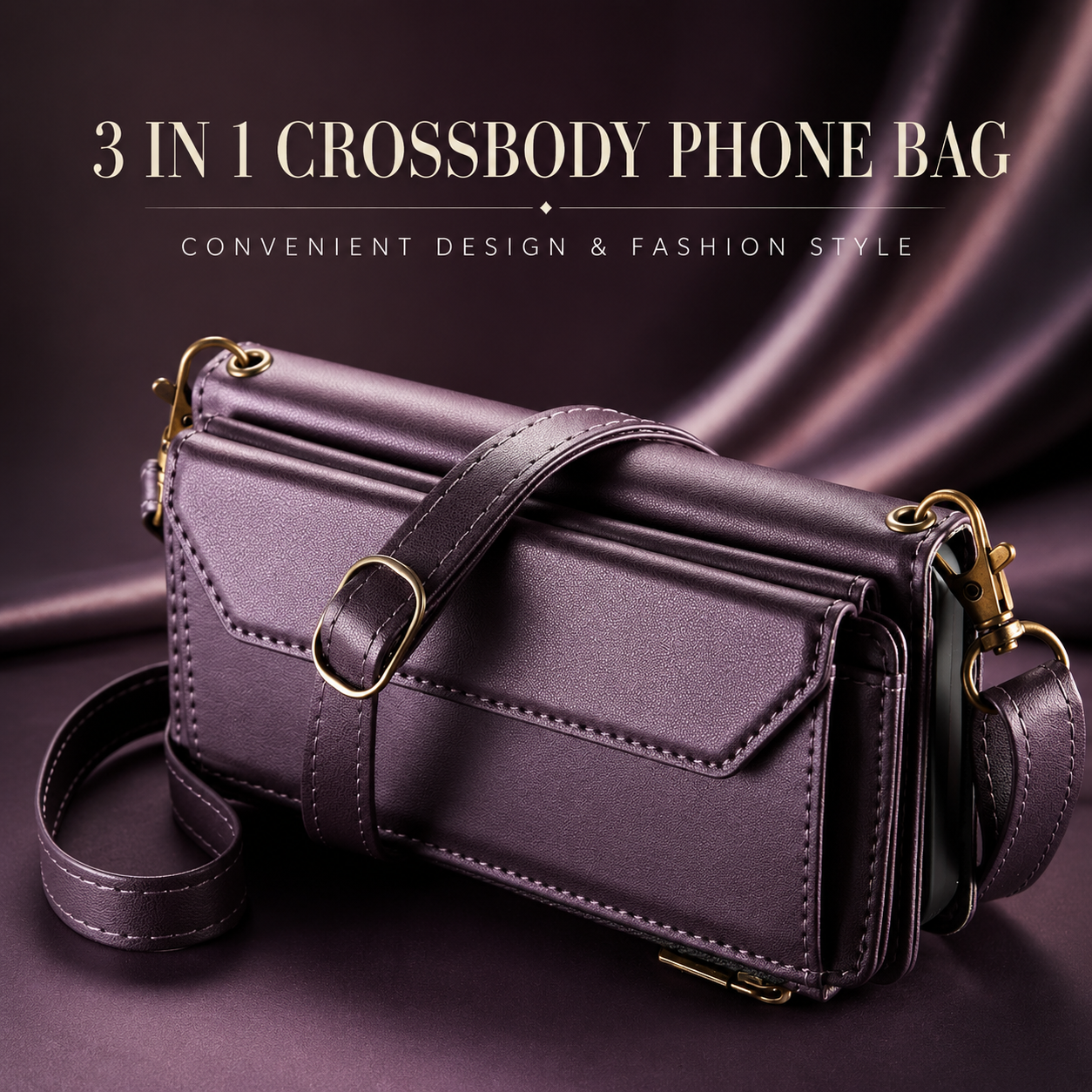Premium Luxury iPhone Case Crossbody RFID Blocking PU Leather Wallet Cover 10 Card Holder Wristlet Shoulder Strap Shockproof Protective Design Style
