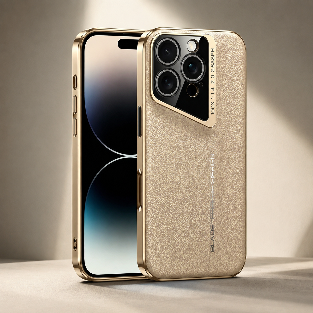 Premium Luxury iPhone Case Electroplated Genuine Leather Cover Hard PC Back TPU Frame Shockproof Camera Lens Protection Slim Anti Slip Design Finish