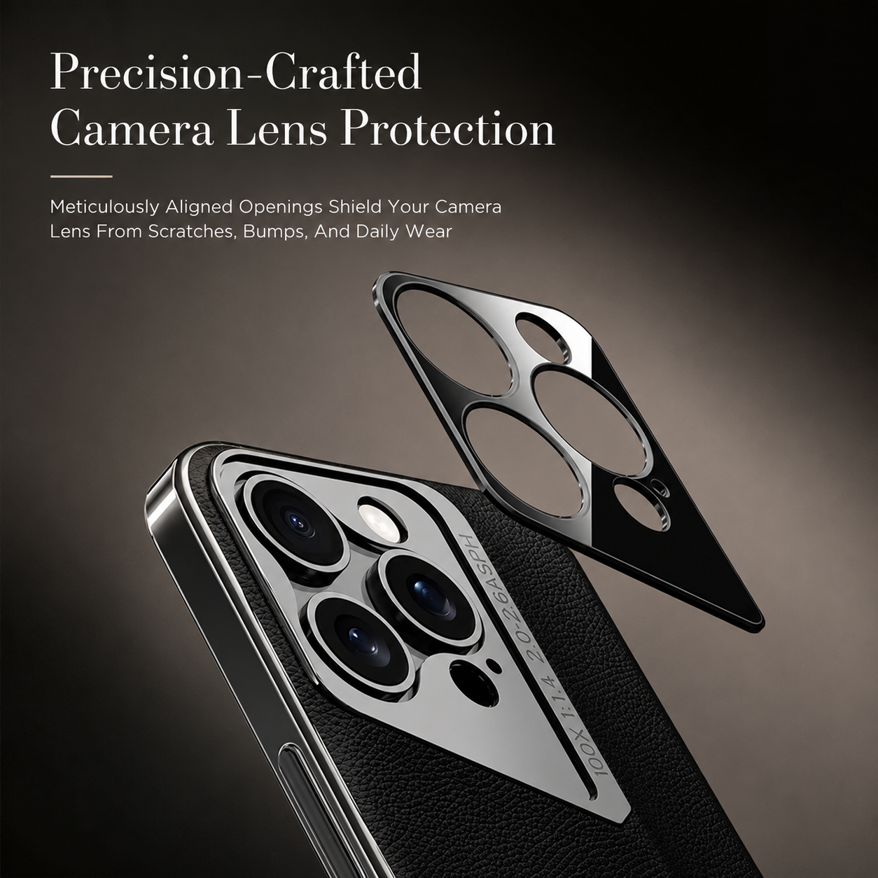 Premium Luxury iPhone Case Electroplated Genuine Leather Cover Hard PC Back TPU Frame Shockproof Camera Lens Protection Slim Anti Slip Design Finish