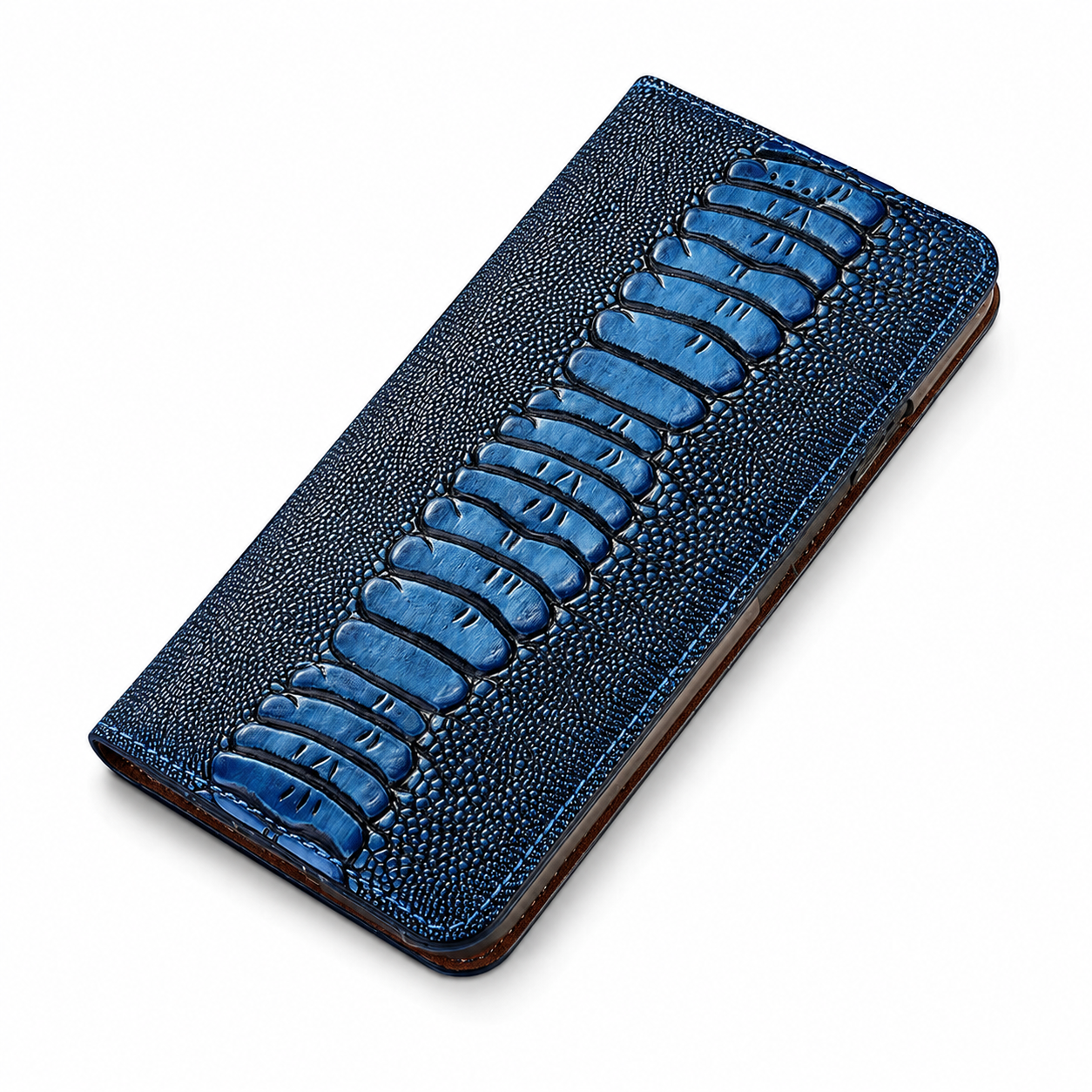 Premium Luxury iPhone Case Genuine Leather Flip Wallet Cover Card Holder Magnetic Closure Shockproof Full Body Protection Slim Elegant Design Finish