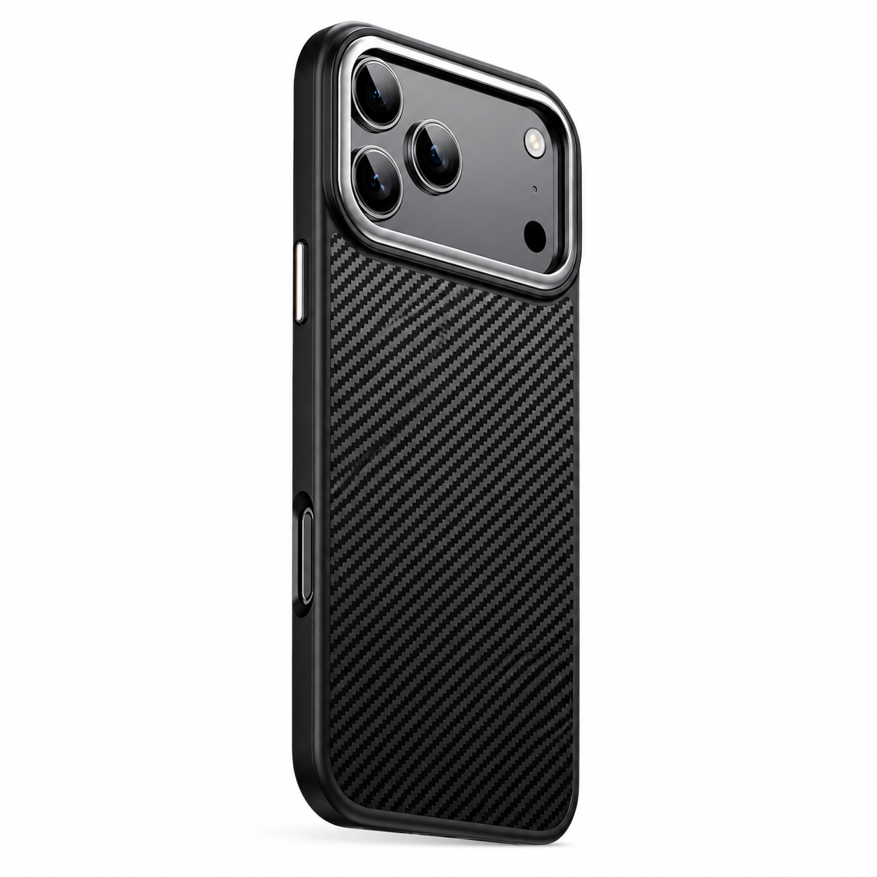 Premium Luxury iPhone Case MagSafe Compatible 600D Kevlar Carbon Fiber Cover TPU PC Hybrid Shockproof Anti Fingerprint Protective Durable Design