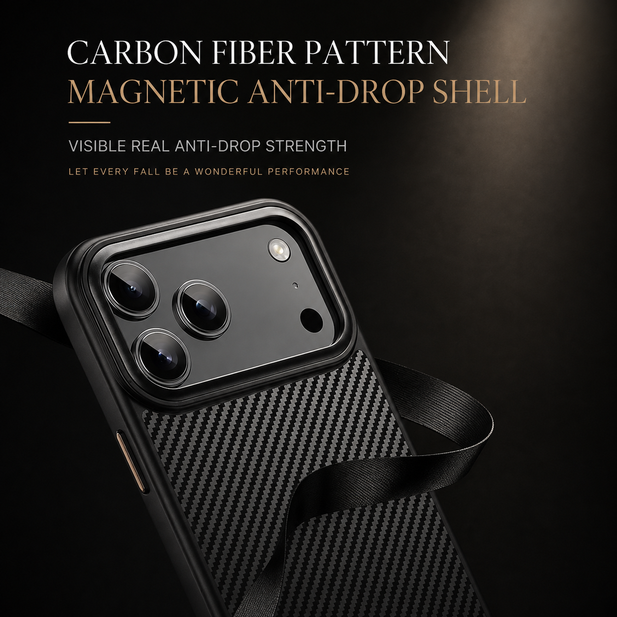 Premium Luxury iPhone Case MagSafe Compatible 600D Kevlar Carbon Fiber Cover TPU PC Hybrid Shockproof Anti Fingerprint Protective Durable Design