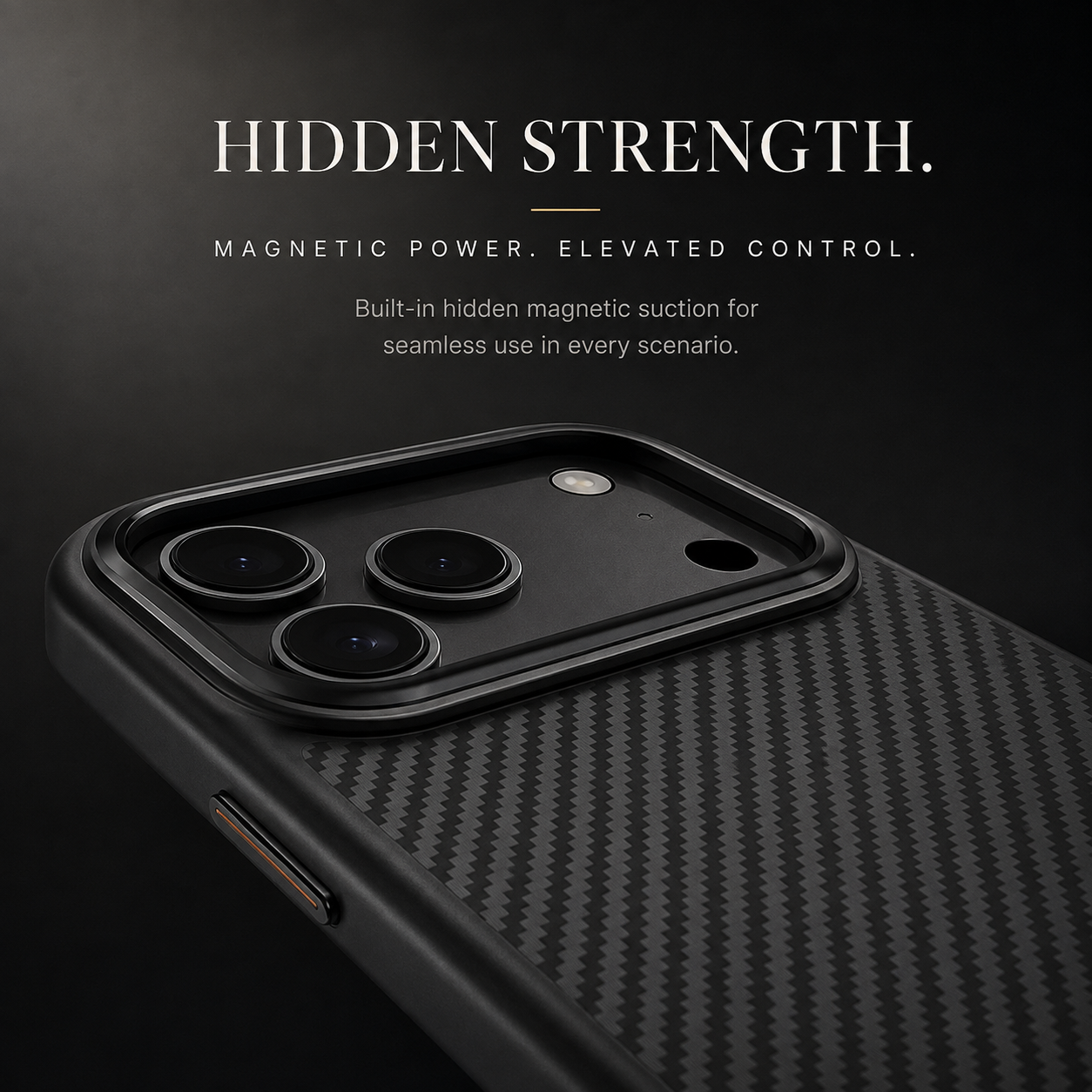 Premium Luxury iPhone Case MagSafe Compatible 600D Kevlar Carbon Fiber Cover TPU PC Hybrid Shockproof Anti Fingerprint Protective Durable Design