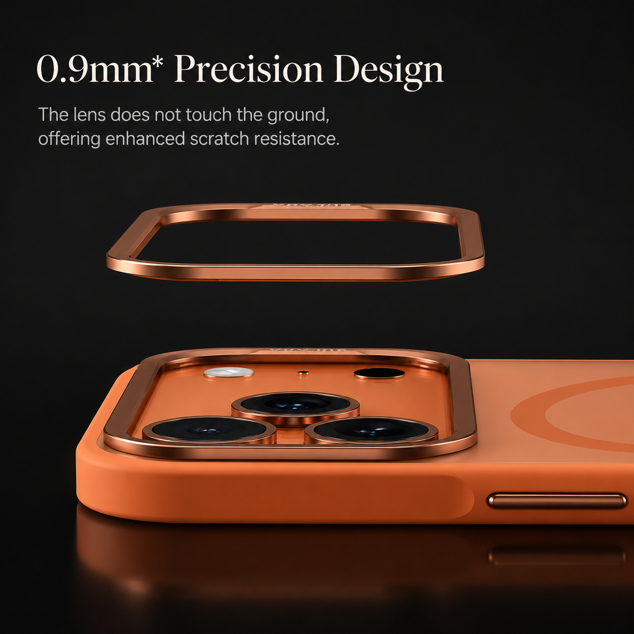 Premium Luxury iPhone Case MagSafe Compatible Alloy Lens Frame Matte Cover Translucent PC TPU Hybrid Shockproof Protective Durable Design Finish