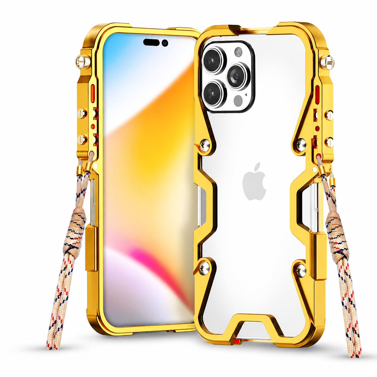 Premium Luxury iPhone Case MagSafe Compatible Aluminum Armor Frame Cover Shockproof Heavy Duty Bumper Rugged Protective Slim Design Finish