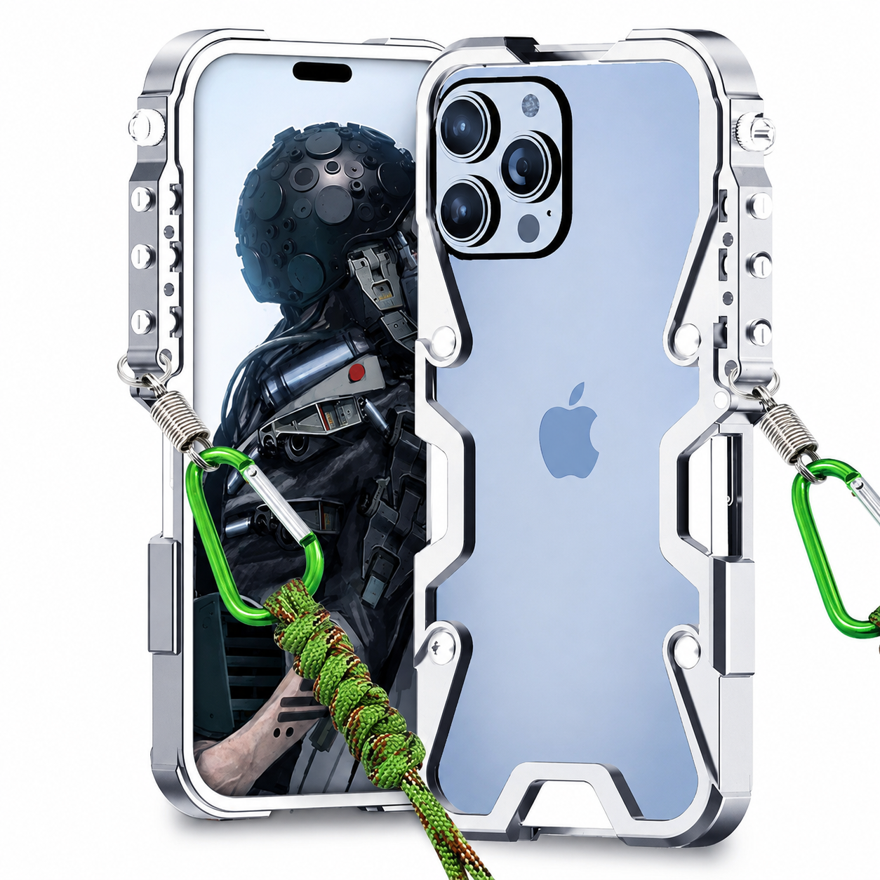 Premium Luxury iPhone Case MagSafe Compatible Aluminum Armor Frame Cover Shockproof Heavy Duty Bumper Rugged Protective Slim Design Finish
