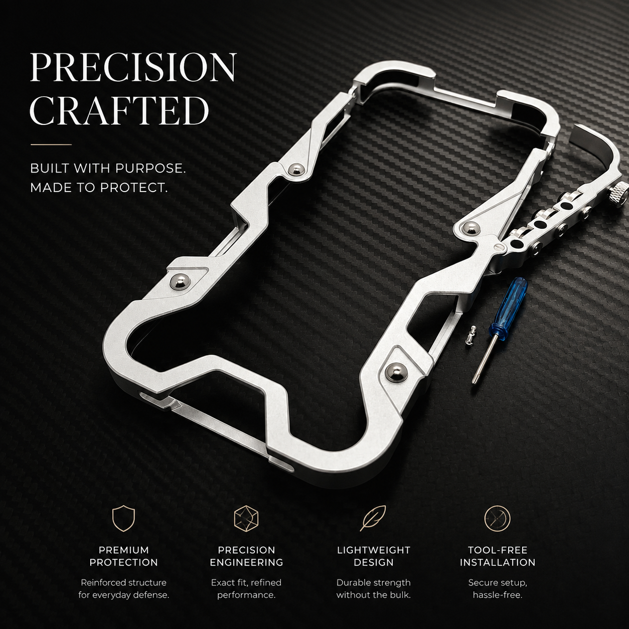 Premium Luxury iPhone Case MagSafe Compatible Aluminum Armor Frame Cover Shockproof Heavy Duty Bumper Rugged Protective Slim Design Finish