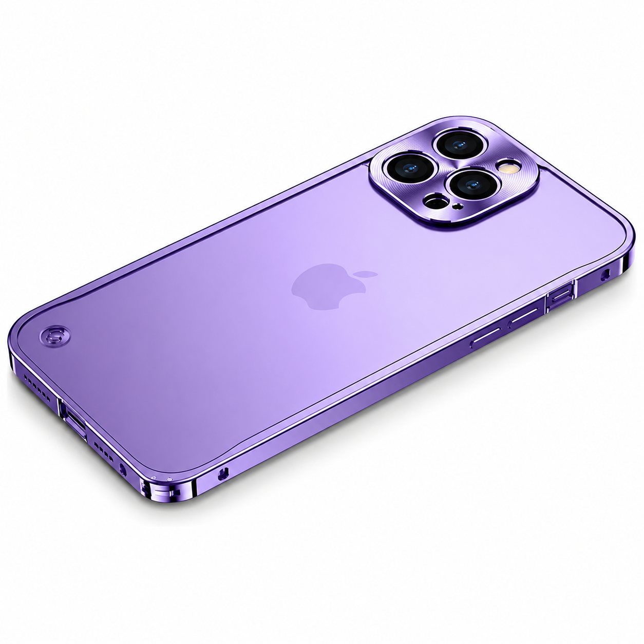 Premium Luxury iPhone Case MagSafe Compatible Aluminum Metal Frame Cover Shockproof Full Camera Protection Magnetic Fit Wireless Charging Slim Design Finish