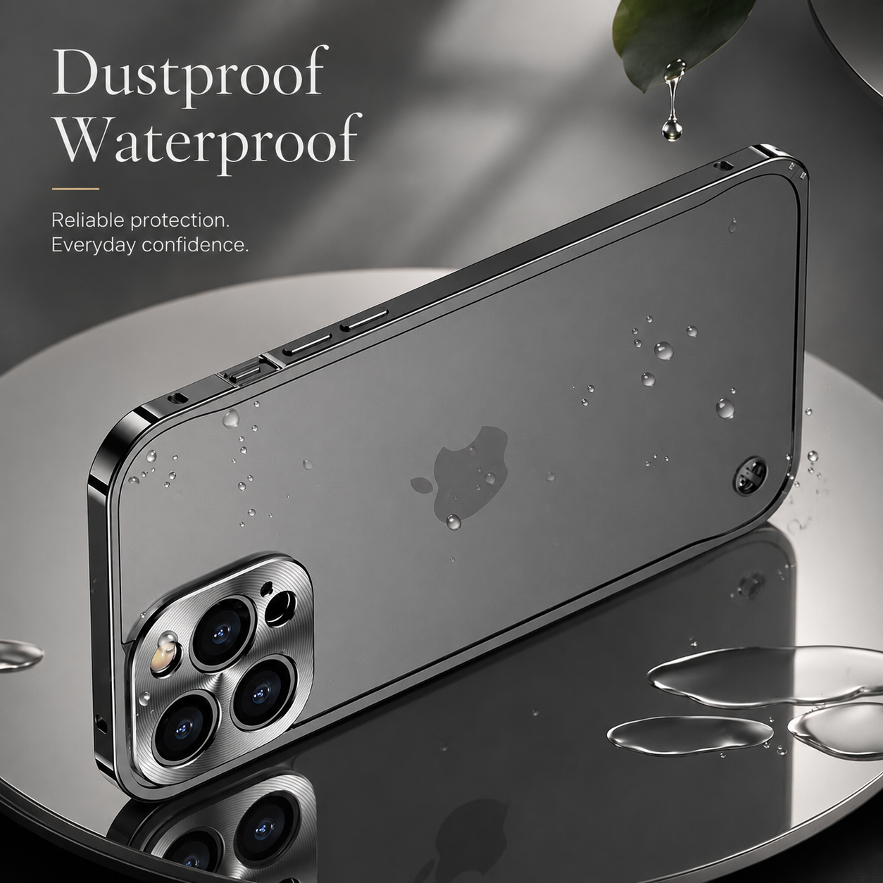 Premium Luxury iPhone Case MagSafe Compatible Aluminum Metal Frame Cover Shockproof Full Camera Protection Magnetic Fit Wireless Charging Slim Design Finish