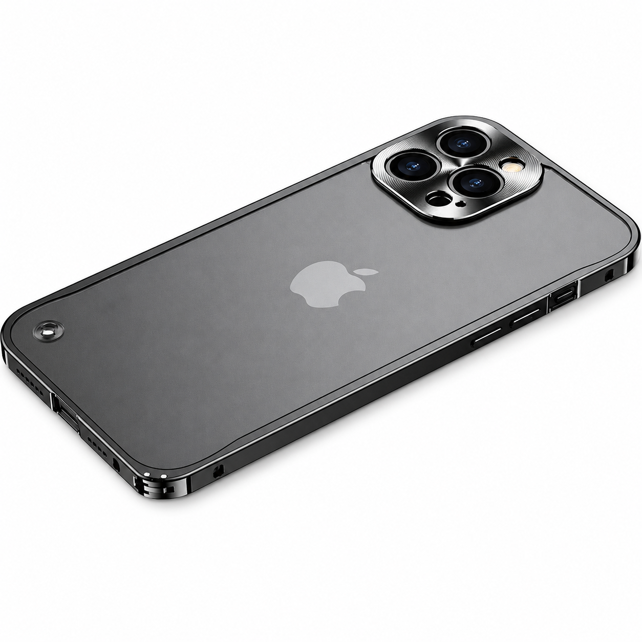 Premium Luxury iPhone Case MagSafe Compatible Aluminum Metal Frame Cover Shockproof Full Camera Protection Magnetic Fit Wireless Charging Slim Design Finish
