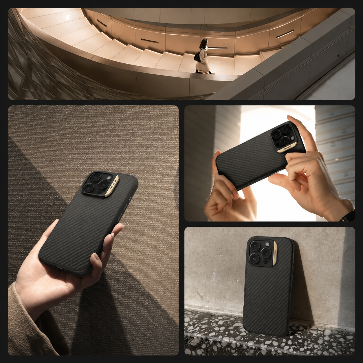 Premium Luxury iPhone Case MagSafe Compatible Aramid Fiber TPU Magnetic Cover Metal Camera Frame Shockproof Full Coverage Protective Durable Design Finish