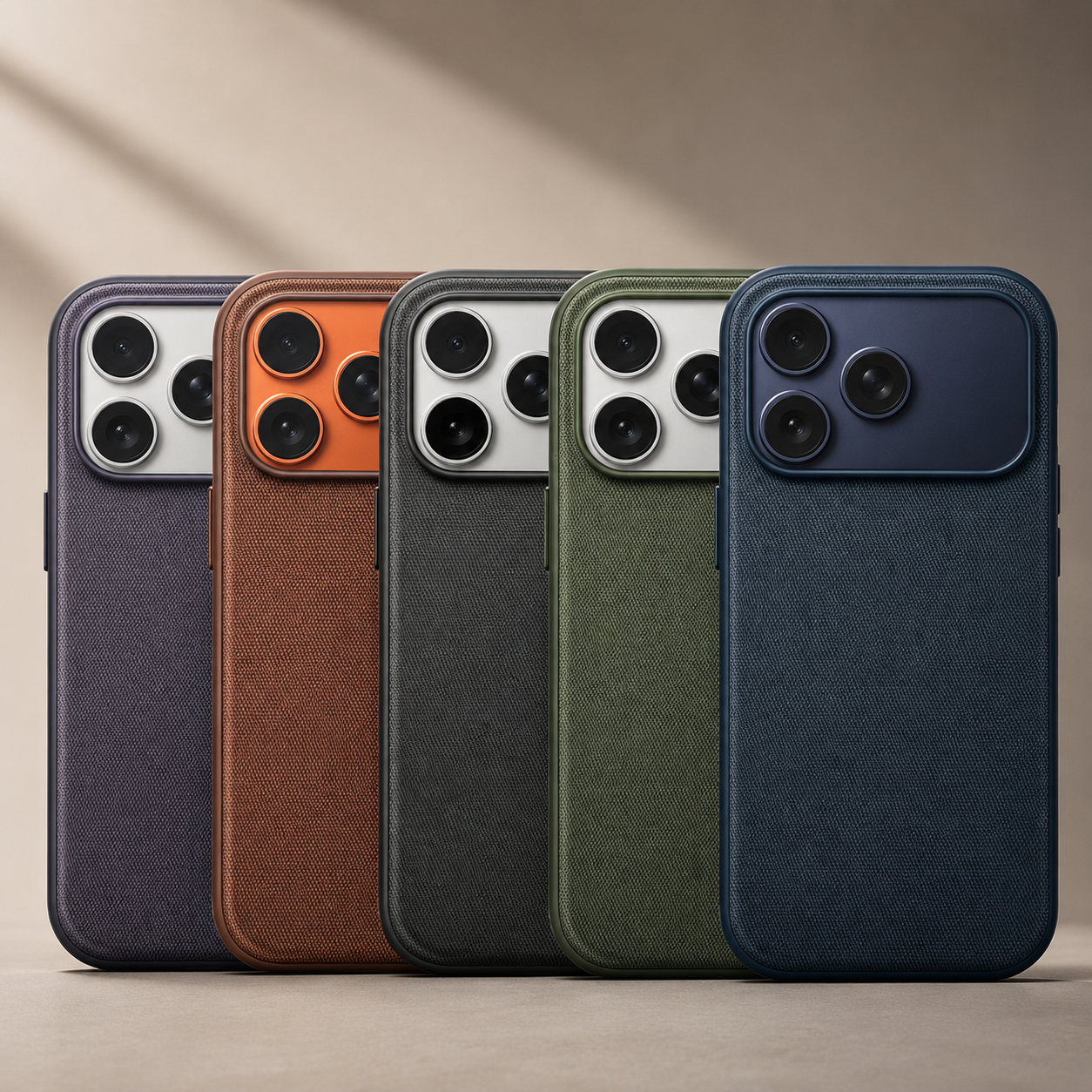 Premium Luxury iPhone Case MagSafe Compatible Business Cover Wireless Charging Full Protection Polyester Fiber Durable Protective Design Finish