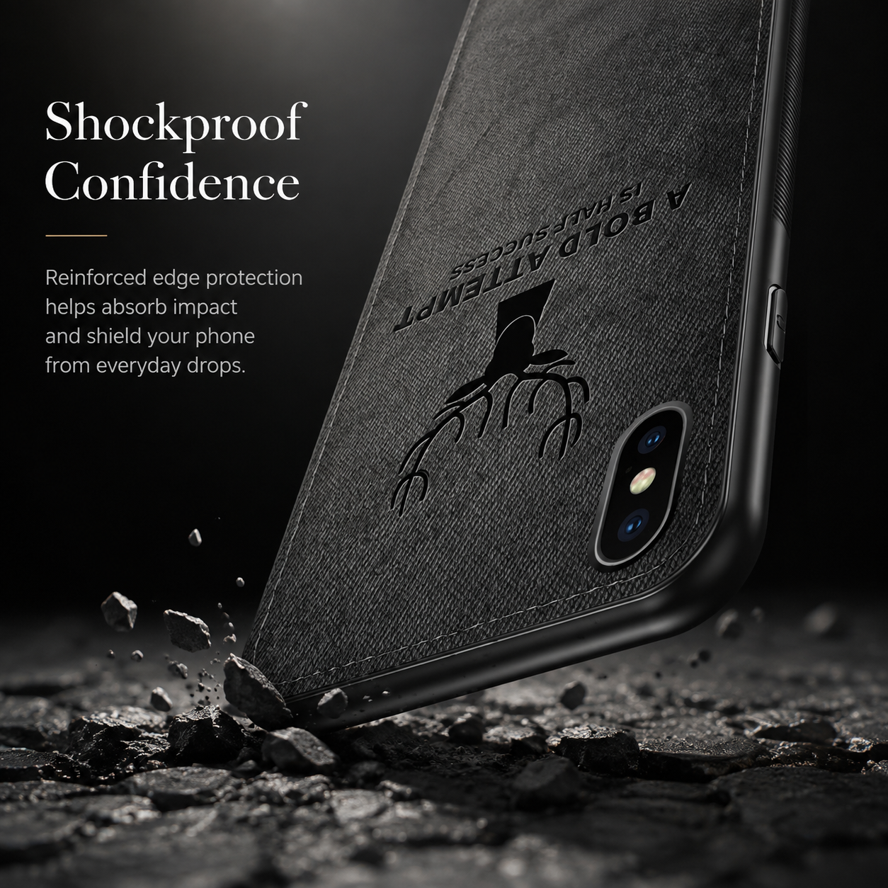 Premium Luxury iPhone Case MagSafe Compatible Canvas Texture Deer Design Cover Shockproof Bumper Frame Camera Protection Slim Protective Design Finish