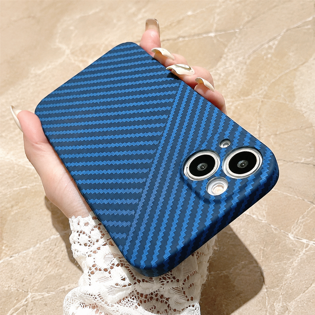 Premium Luxury iPhone Case MagSafe Compatible Carbon Fiber Texture Matte Cover Hard PC Shockproof Camera Protection Ultra Thin Slim Durable Design Finish