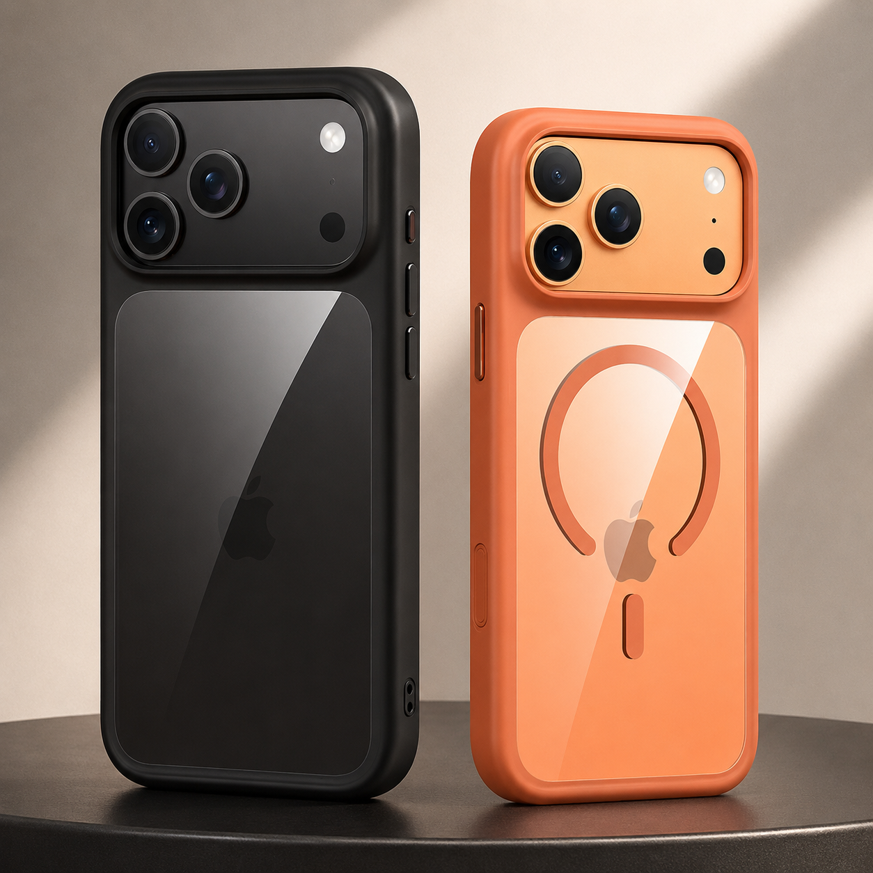 Premium Luxury iPhone Case MagSafe Compatible Clear Armor Cover AI Camera Button Shockproof Anti Scratch Full Protection Durable Protective Design