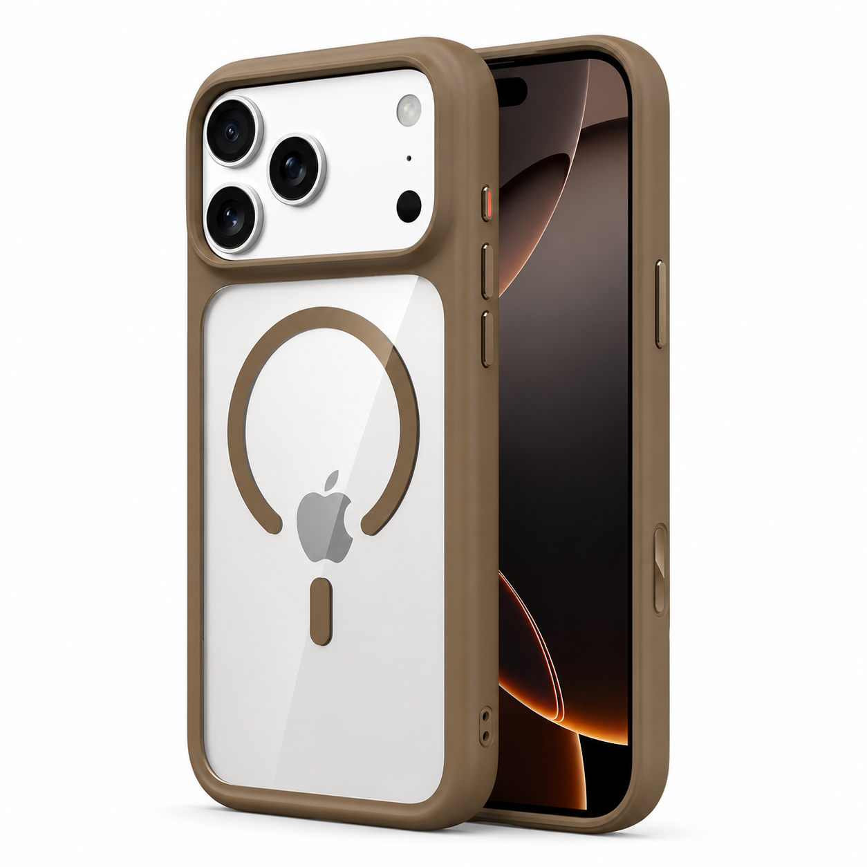 Premium Luxury iPhone Case MagSafe Compatible Clear Armor Cover AI Camera Button Shockproof Anti Scratch Full Protection Durable Protective Design