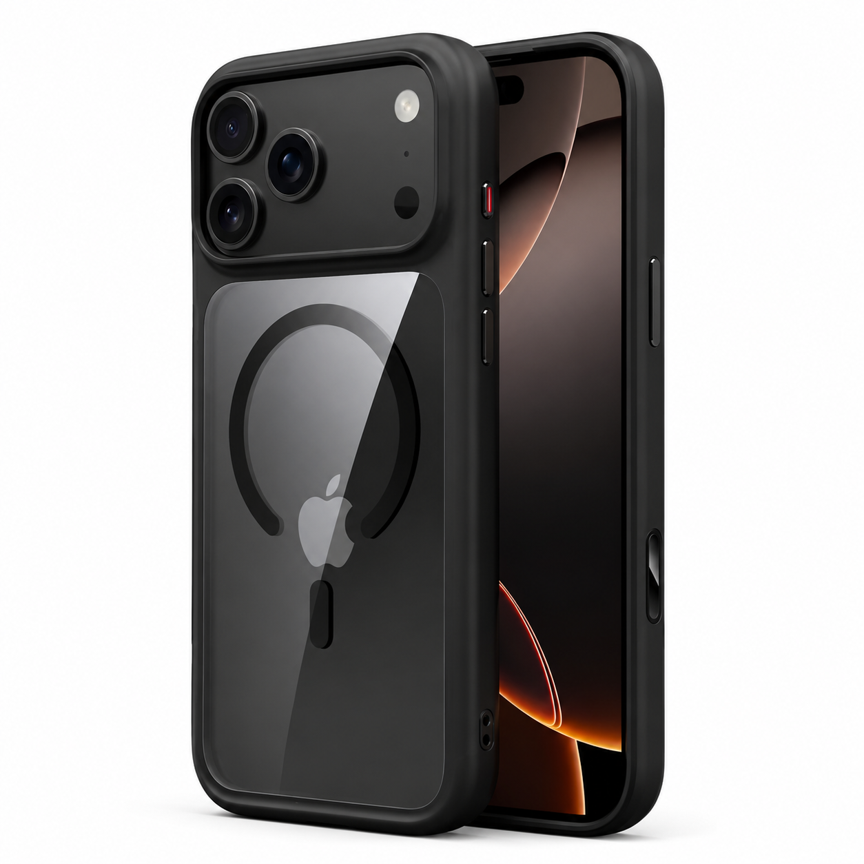 Premium Luxury iPhone Case MagSafe Compatible Clear Armor Cover AI Camera Button Shockproof Anti Scratch Full Protection Durable Protective Design