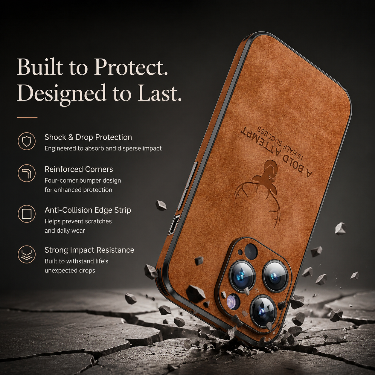 Premium Luxury iPhone Case MagSafe Compatible Deer Leather Texture Silicone Cover Shockproof Camera Lens Protection Slim Bumper Durable Design Finish