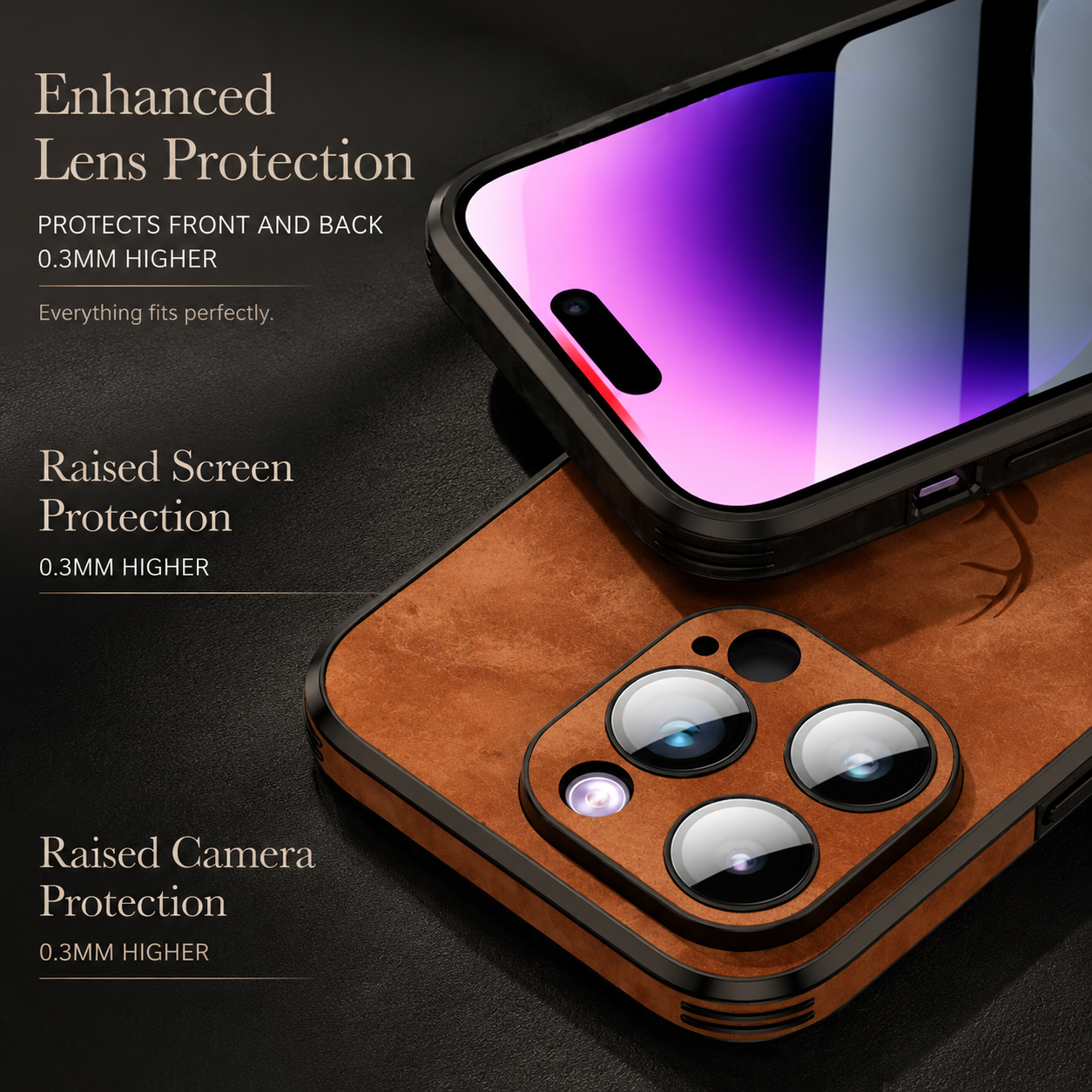 Premium Luxury iPhone Case MagSafe Compatible Deer Leather Texture Silicone Cover Shockproof Camera Lens Protection Slim Bumper Durable Design Finish