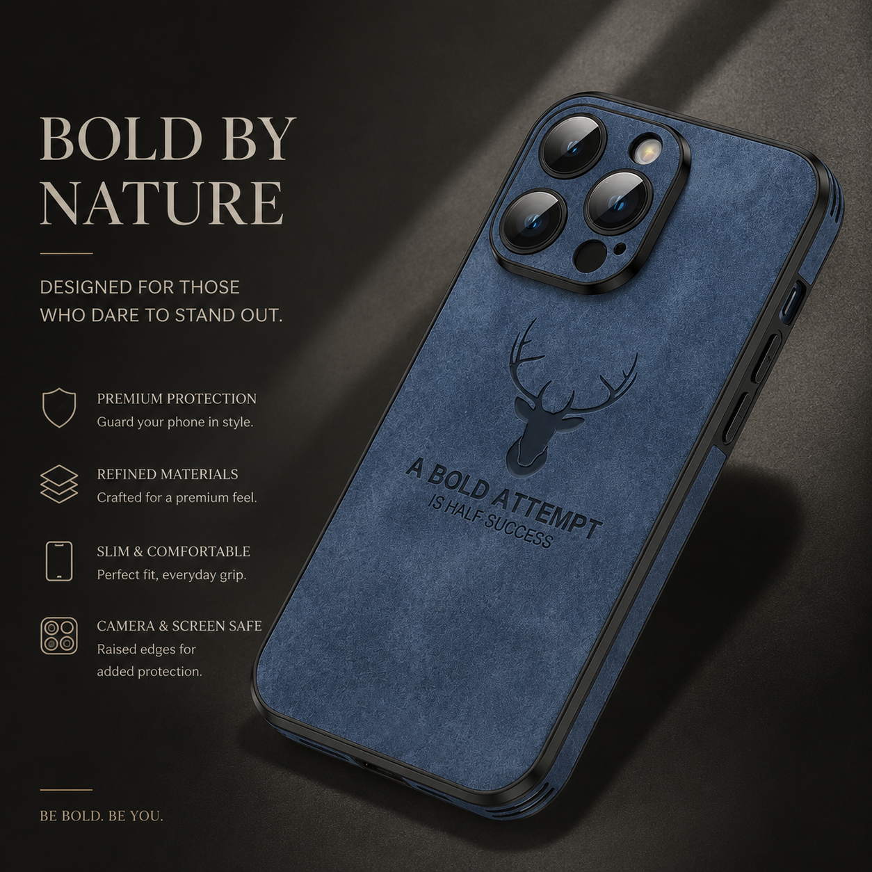 Premium Luxury iPhone Case MagSafe Compatible Deer Leather Texture Silicone Cover Shockproof Camera Lens Protection Slim Bumper Durable Design Finish