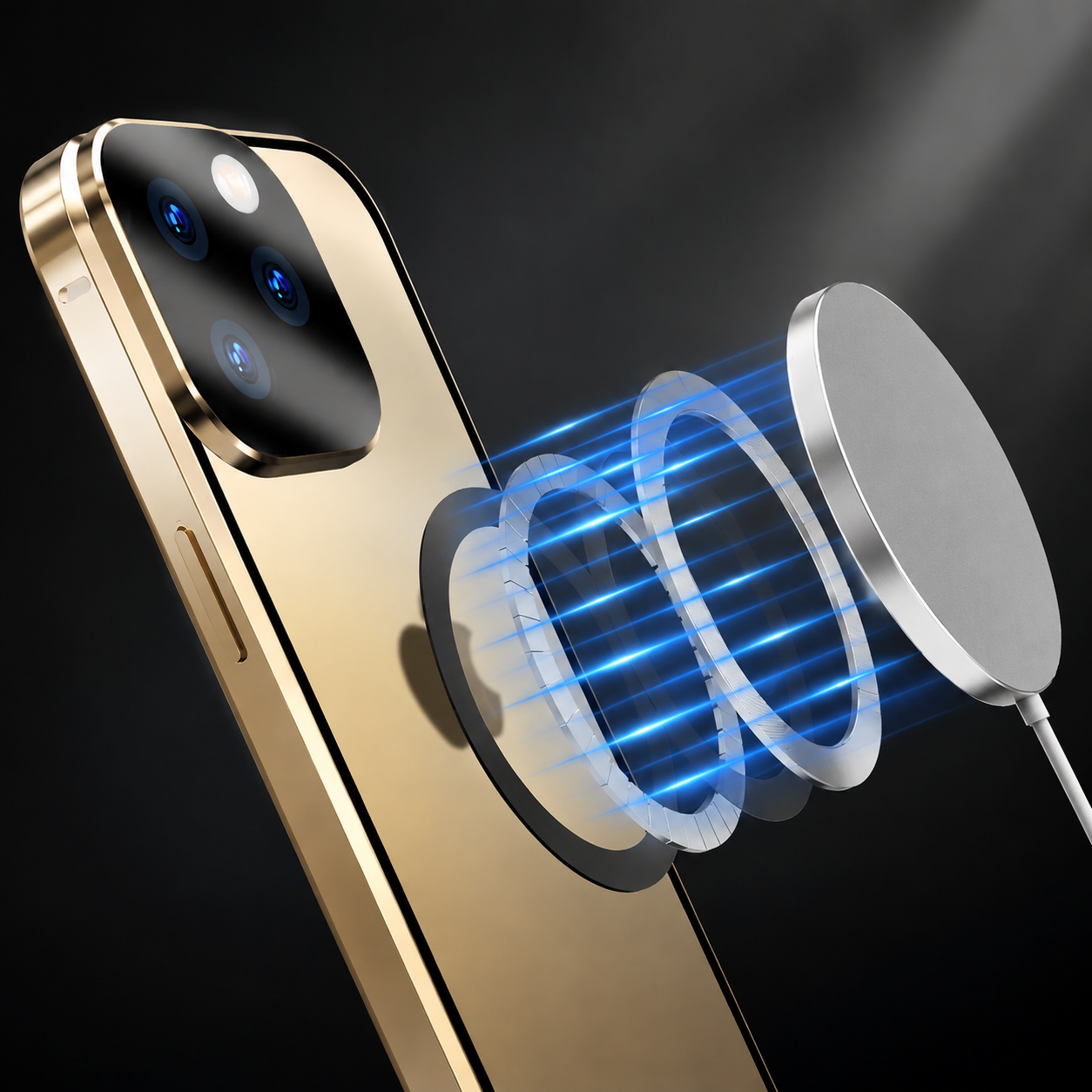 Premium Luxury iPhone Case MagSafe Compatible Double Sided Tempered Glass Metal Frame Cover Shockproof 360 Full Body Camera Protection Slim Design Finish