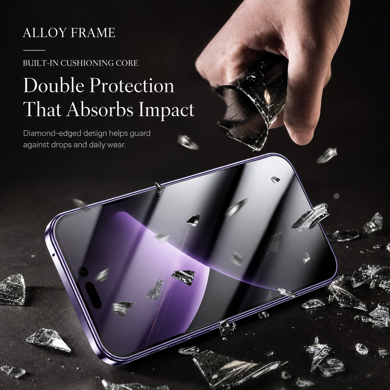 Premium Luxury iPhone Case MagSafe Compatible Double Sided Tempered Glass Metal Frame Cover Shockproof 360 Full Body Magnetic Fit Camera Protection Slim Design Finish