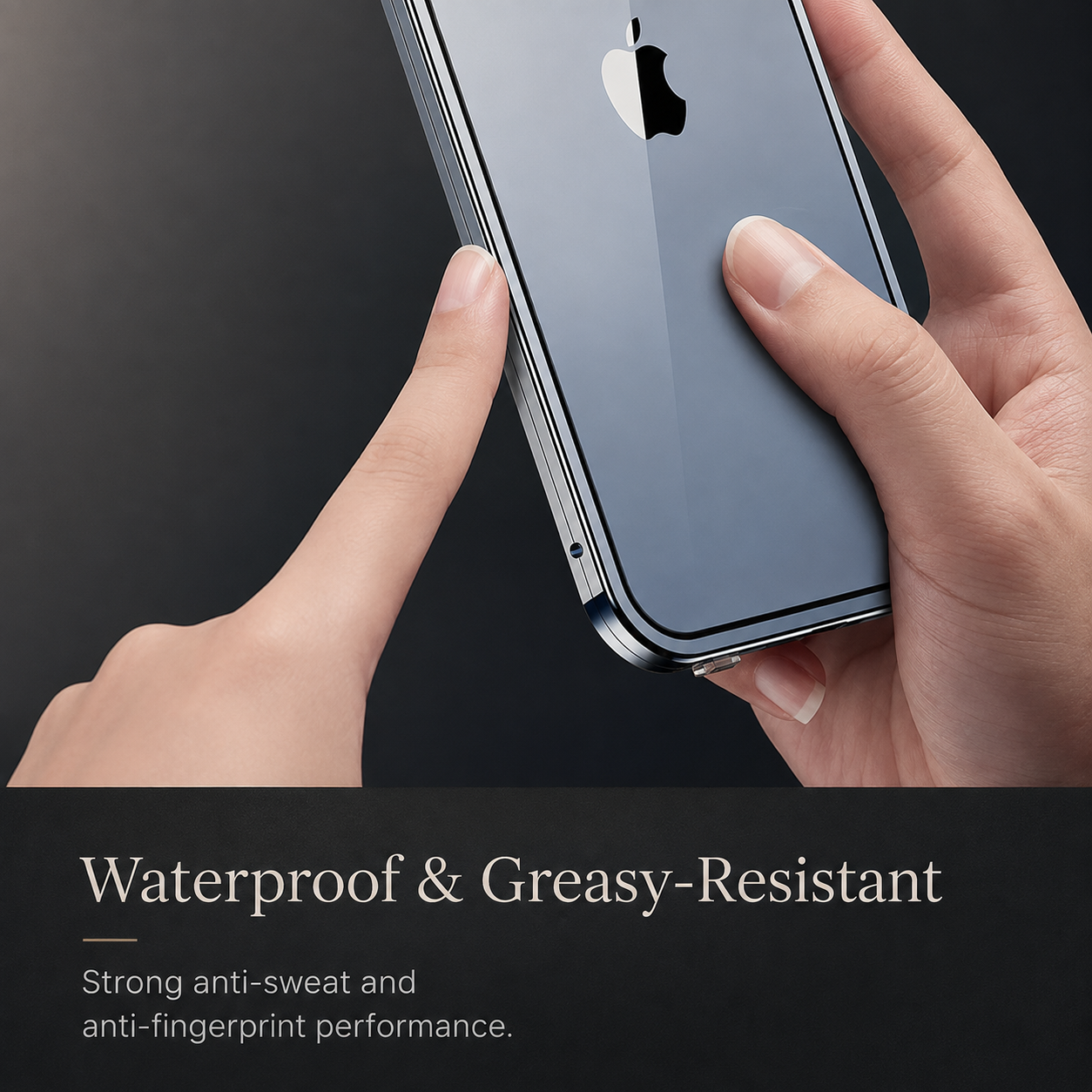 Premium Luxury iPhone Case MagSafe Compatible Double Sided Tempered Glass Metal Frame Cover Shockproof 360 Full Body Magnetic Fit Camera Protection Slim Design Finish