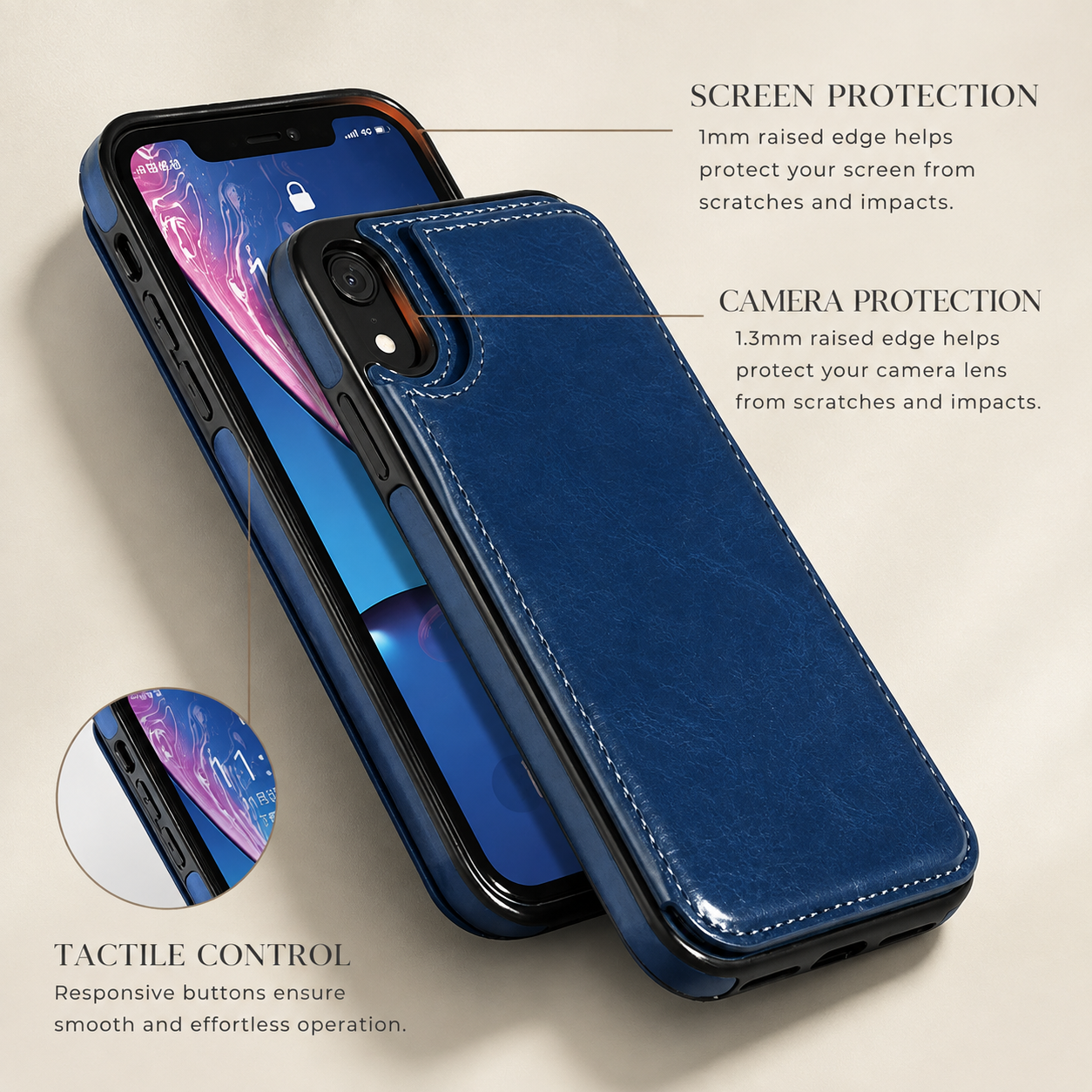 Premium Luxury iPhone Case MagSafe Compatible Flip Wallet Leather Cover RFID Blocking Card Holder Magnetic Closure Kickstand Shockproof Protective Design Finish