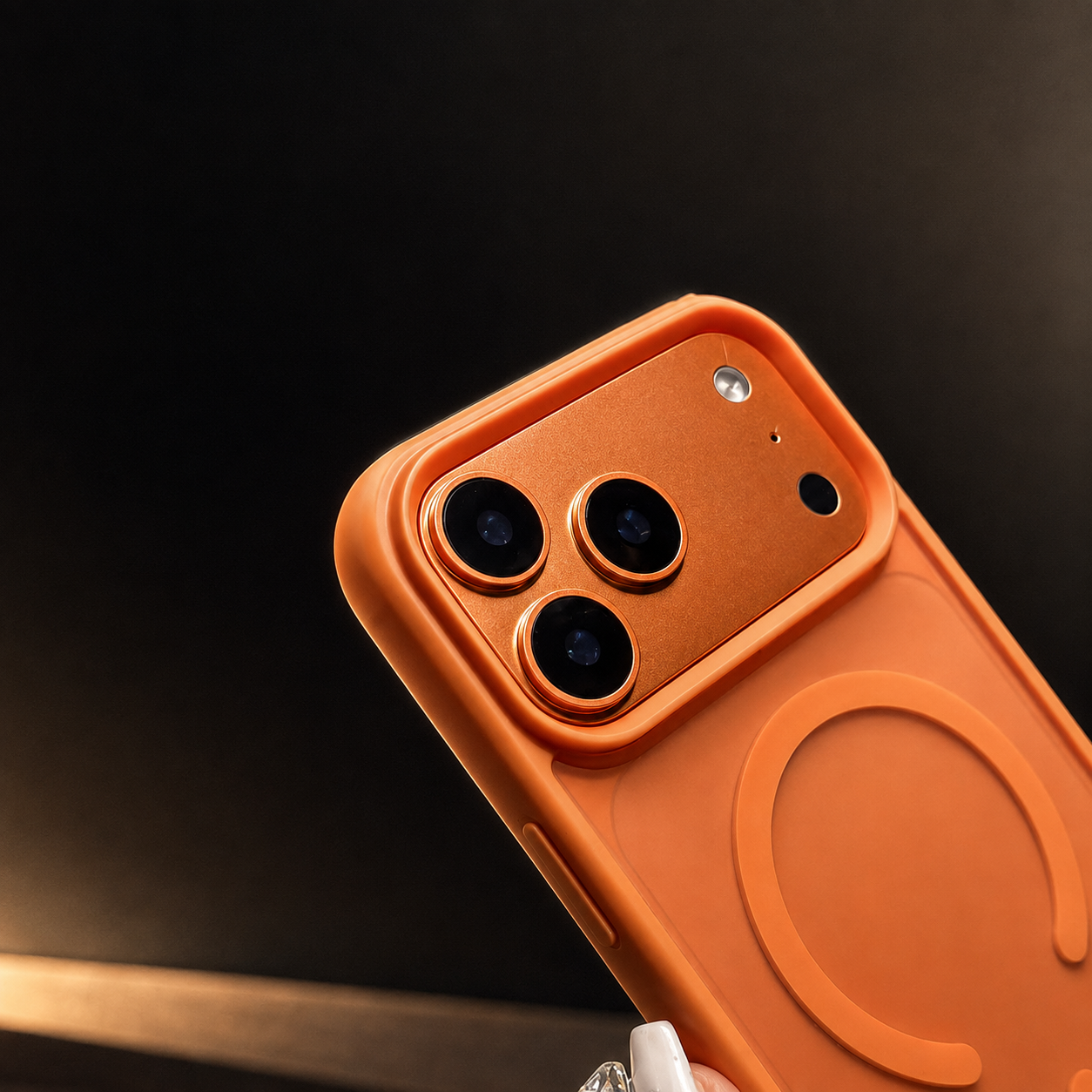 Premium Luxury iPhone Case MagSafe Compatible Foldable Magnetic Stand Cover Matte PC Shockproof Anti Fingerprint Half Wrapped Protective Durable Design