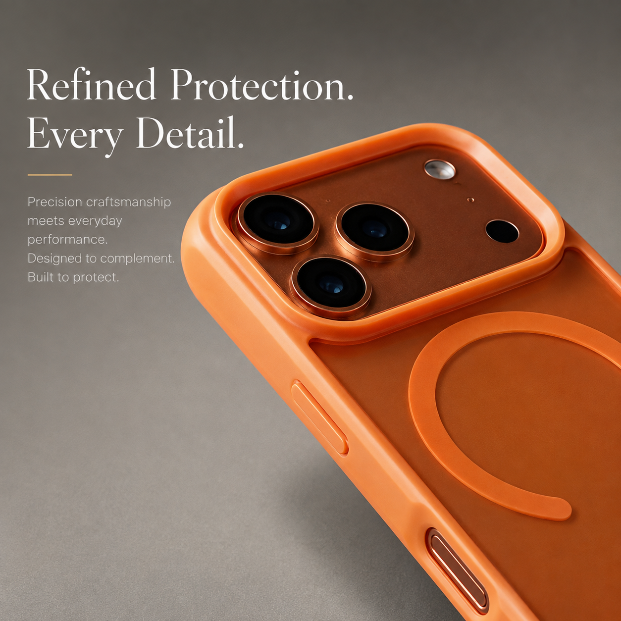 Premium Luxury iPhone Case MagSafe Compatible Foldable Magnetic Stand Cover Matte PC Shockproof Anti Fingerprint Half Wrapped Protective Durable Design