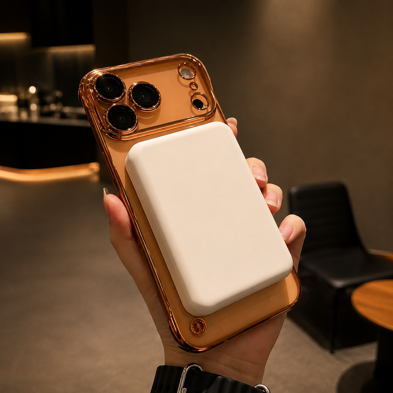 Premium Luxury iPhone Case MagSafe Compatible Frameless Transparent PC Cover Borderless Camera Protection Anti Fingerprint Anti Scratch Durable Design
