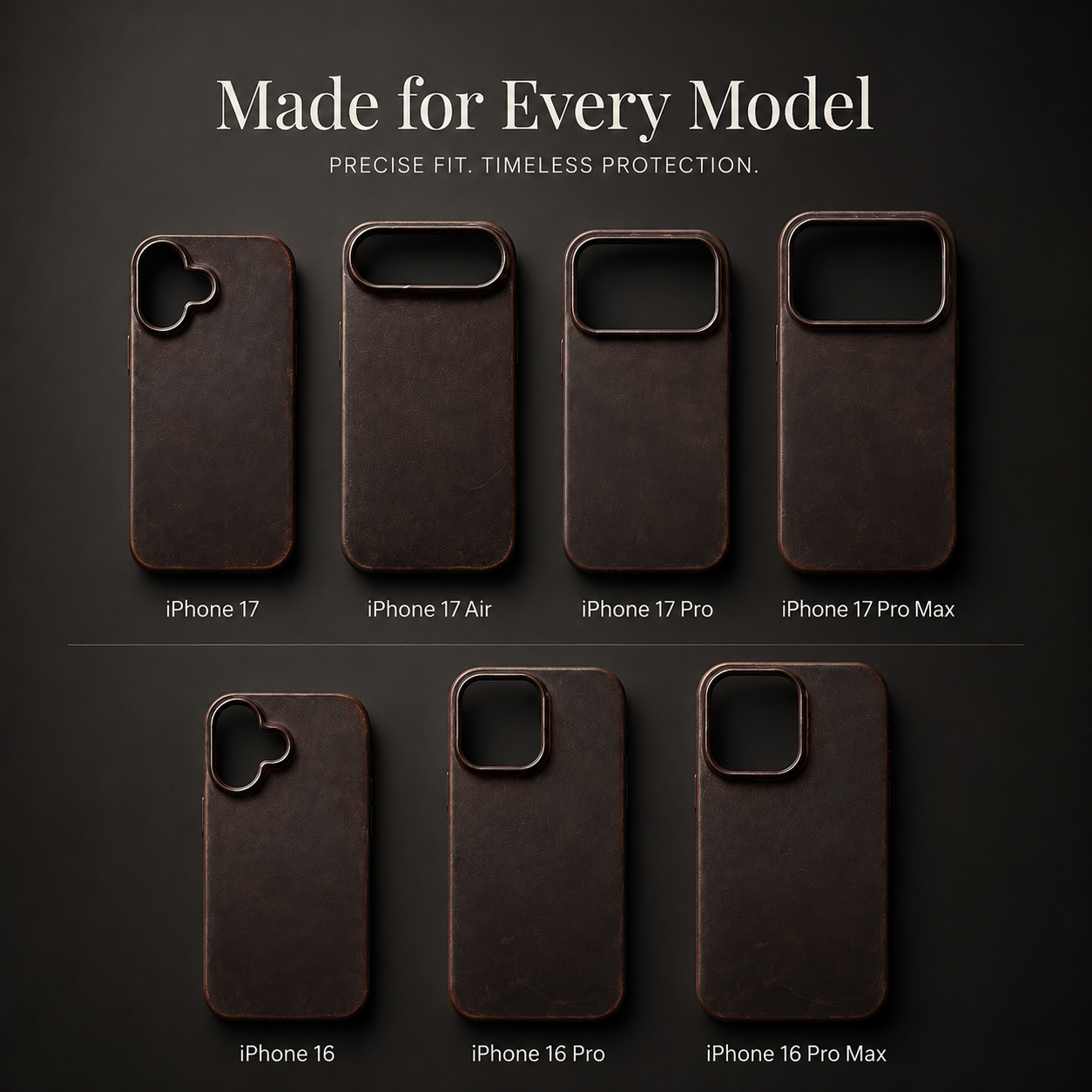 Premium Luxury iPhone Case MagSafe Compatible Genuine Cowhide Leather Pull Up Cover Retro Magnetic Shockproof Full Back Protective Durable Design
