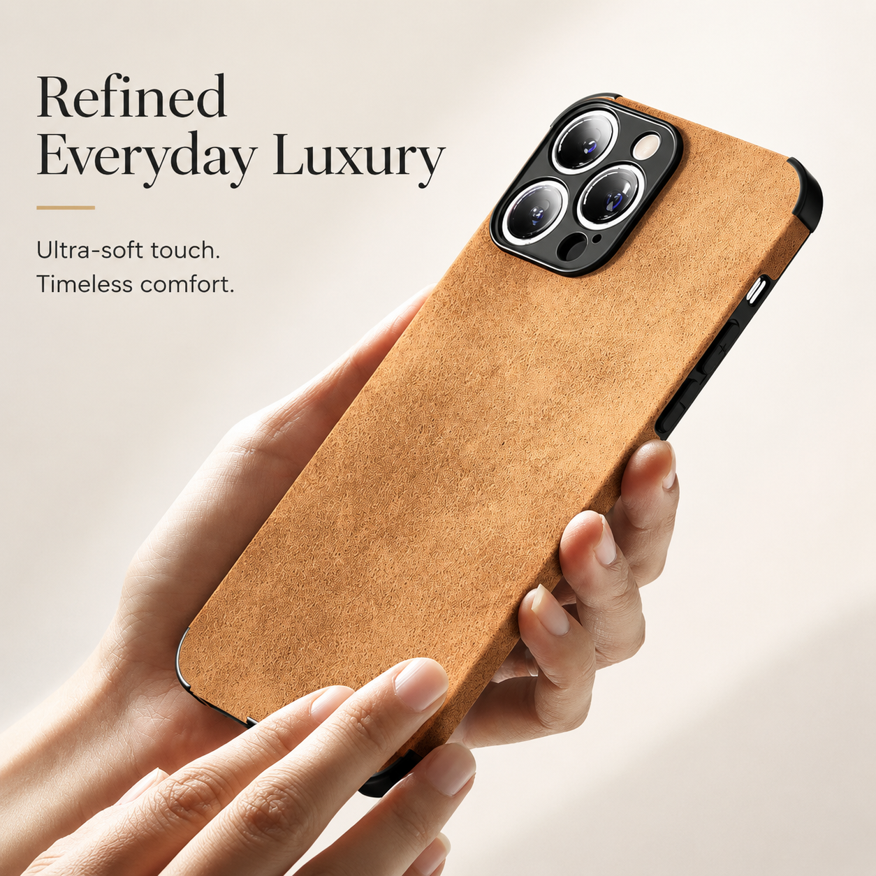 Premium Luxury iPhone Case MagSafe Compatible Genuine Leather Cover Shockproof Camera Lens Protection Slim Protective Durable Design Finish Style