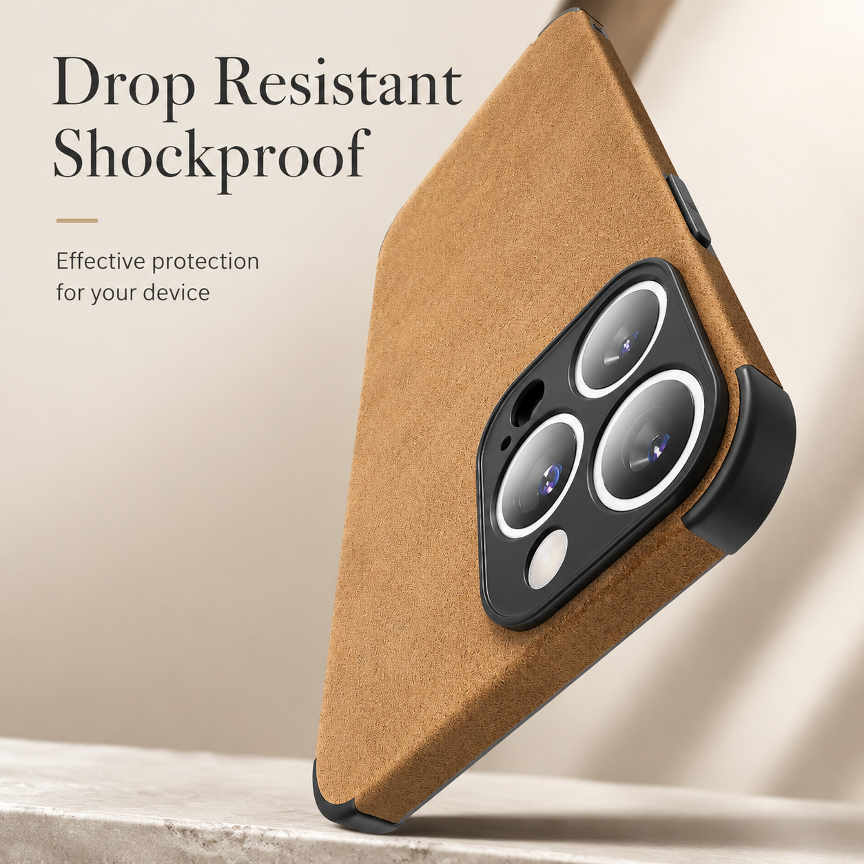 Premium Luxury iPhone Case MagSafe Compatible Genuine Leather Cover Shockproof Camera Lens Protection Slim Protective Durable Design Finish Style