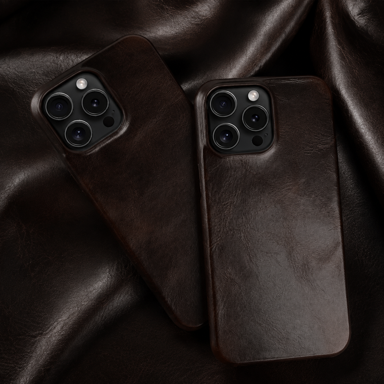 Premium Luxury iPhone Case MagSafe Compatible Genuine Leather Cover Strap Design Shockproof Camera Protection Slim Carry Durable Design Finish