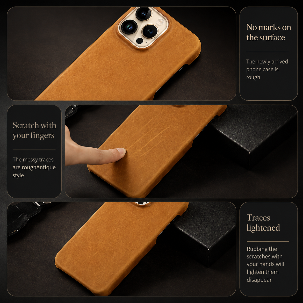 Premium Luxury iPhone Case MagSafe Compatible Genuine Leather Cover Strap Design Shockproof Camera Protection Slim Carry Durable Design Finish