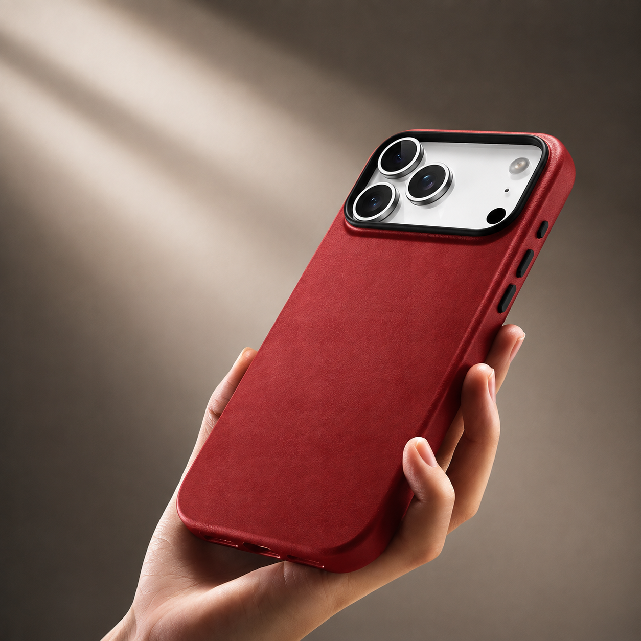 Premium Luxury iPhone Case MagSafe Compatible Genuine Leather Slim Fit Cover Shockproof Full Coverage Anti Fingerprint Non Slip Durable Design
