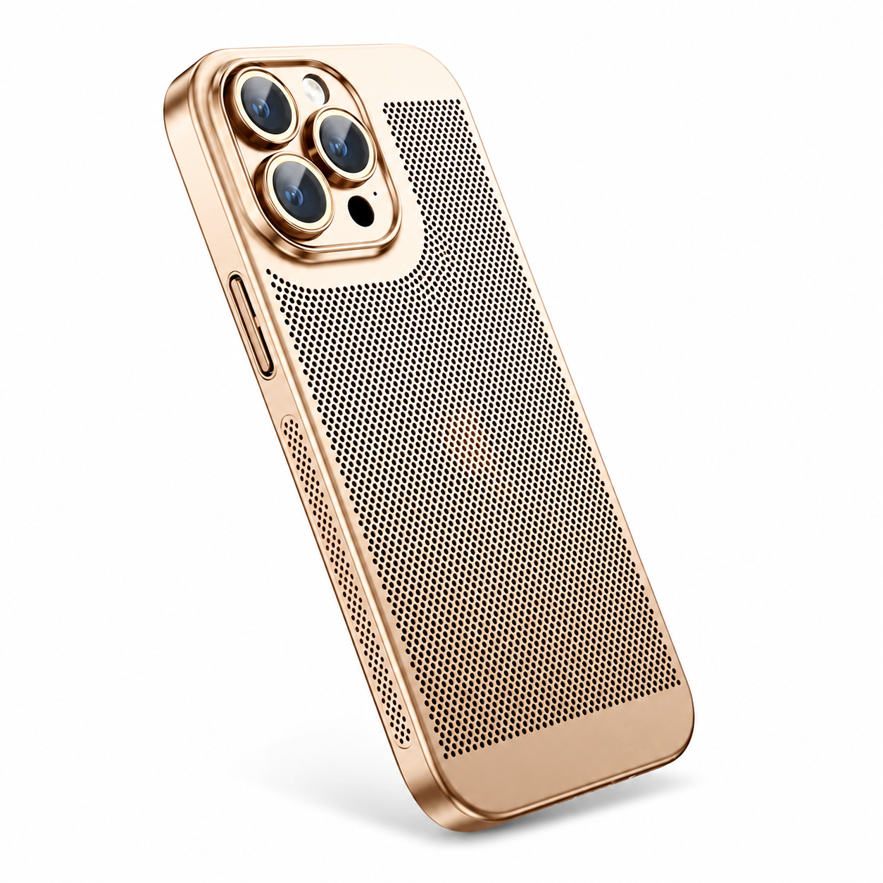 Premium Luxury iPhone Case MagSafe Compatible Honeycomb Texture Heat Dissipation Cover Shockproof Camera Lens Protection Slim Protective Design Finish