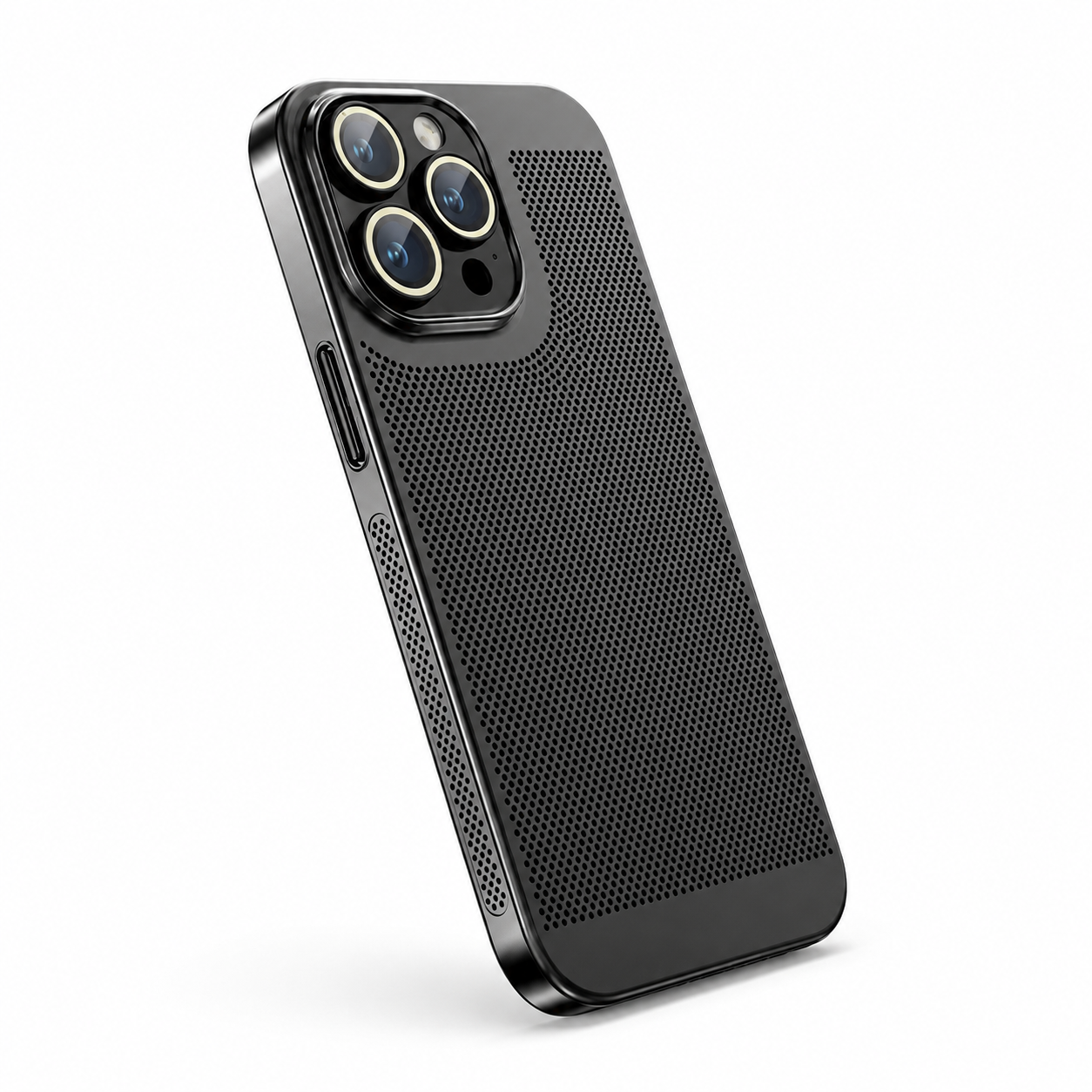 Premium Luxury iPhone Case MagSafe Compatible Honeycomb Texture Heat Dissipation Cover Shockproof Camera Lens Protection Slim Protective Design Finish
