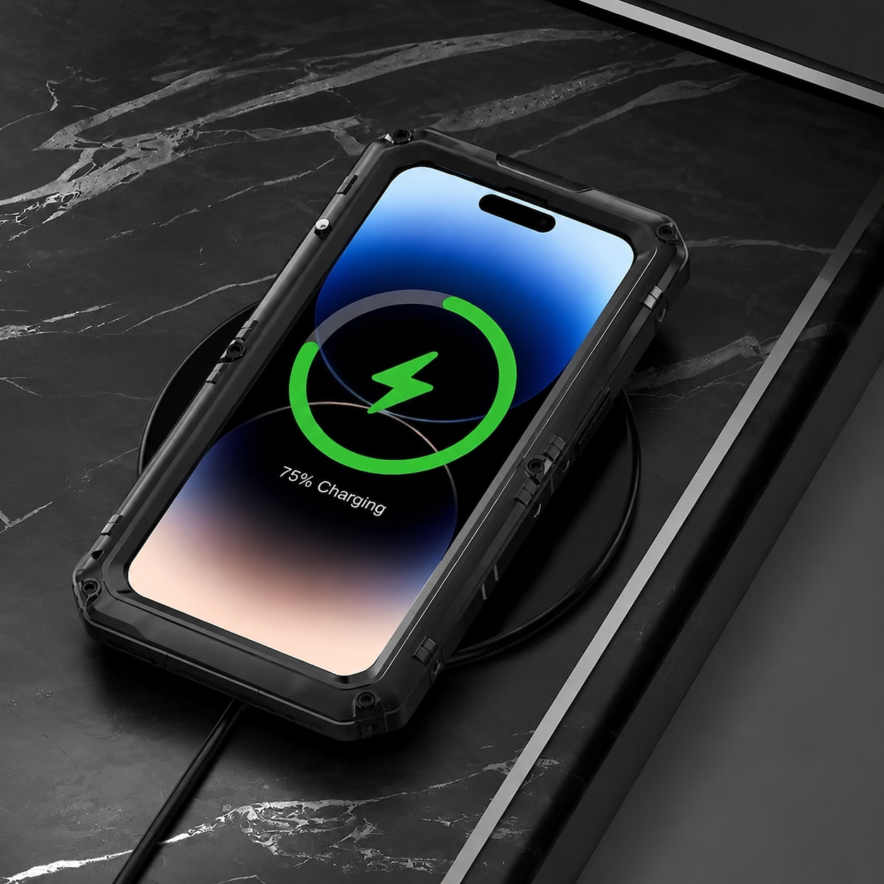 Premium Luxury iPhone Case MagSafe Compatible IP68 Waterproof Aluminum Armor Cover Shockproof Full Body Protection Camera Lens Guard Rugged Design Finish