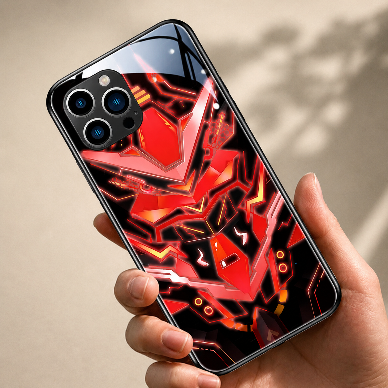Premium Luxury iPhone Case MagSafe Compatible LED Notification Light Cover Mecha Design Shockproof Camera Protection Ultra Thin Durable Design Finish