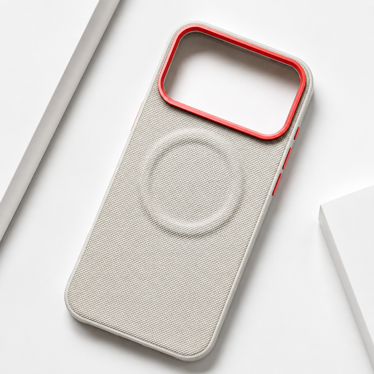 Premium Luxury iPhone Case MagSafe Compatible Leather Cover Diamond Texture Shockproof PC TPU Hybrid Individual Buttons Durable Protective Design
