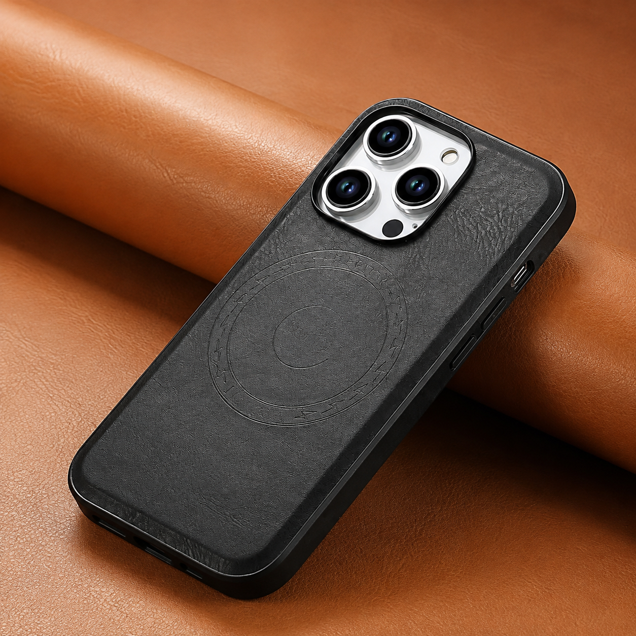 Premium Luxury iPhone Case MagSafe Compatible Leather Wallet Cover Card Holder Shockproof Camera Protection Slim Protective Durable Design Finish